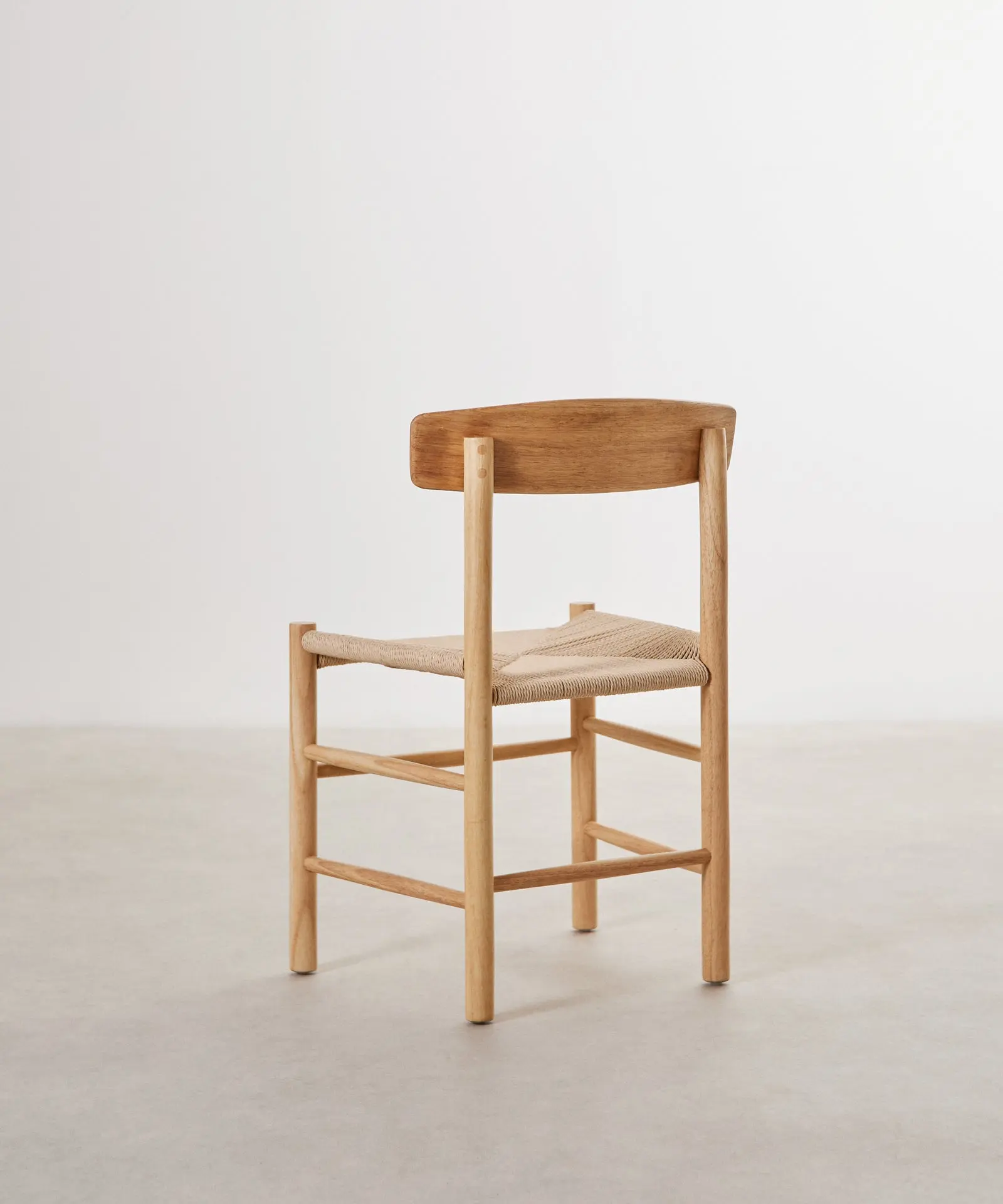 Silla de Comedor de Madera y Cuerda Trenzada Alba - Image 8