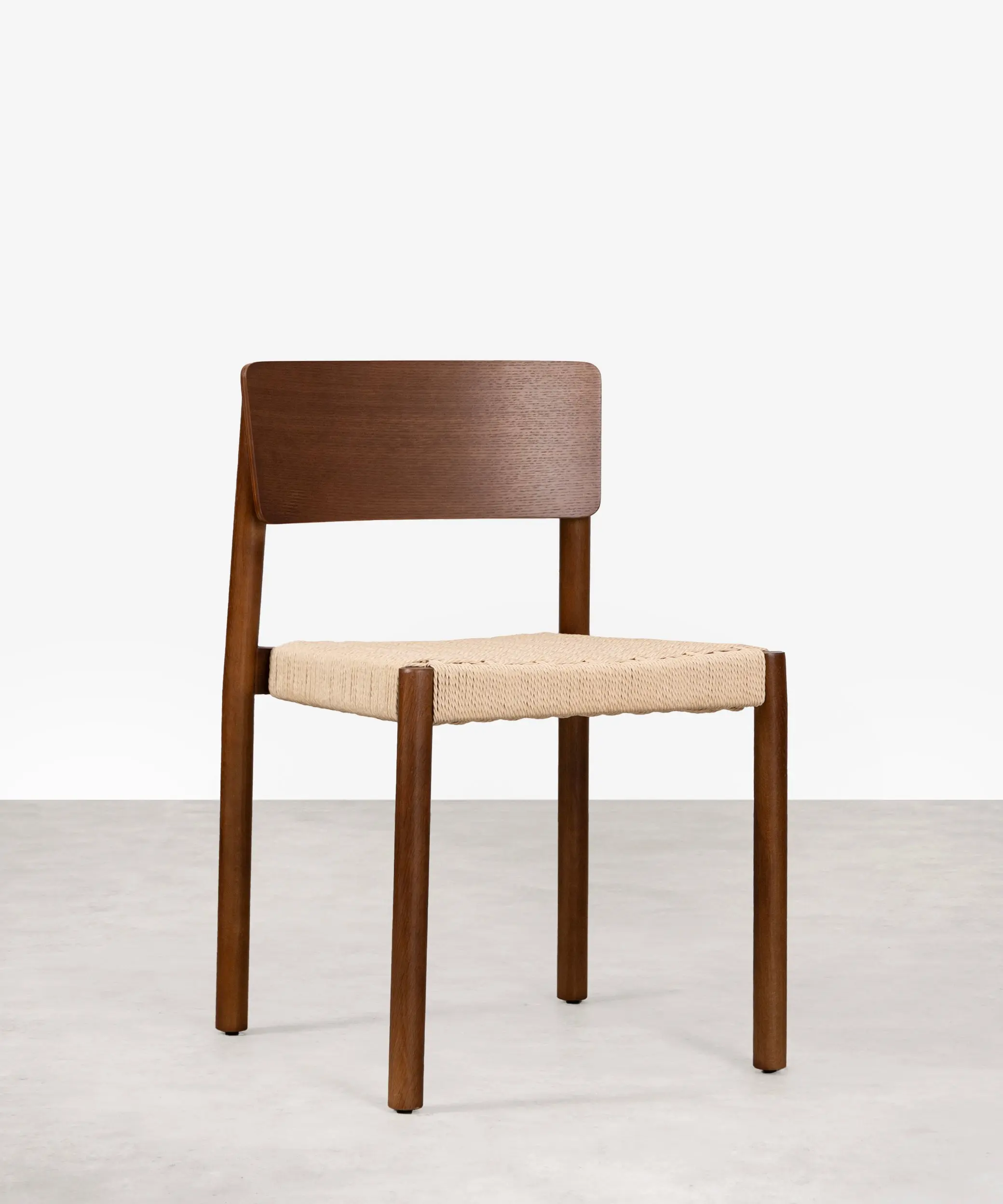 Silla de Comedor en Madera y Cuerda Trenzada Ares - Image 3