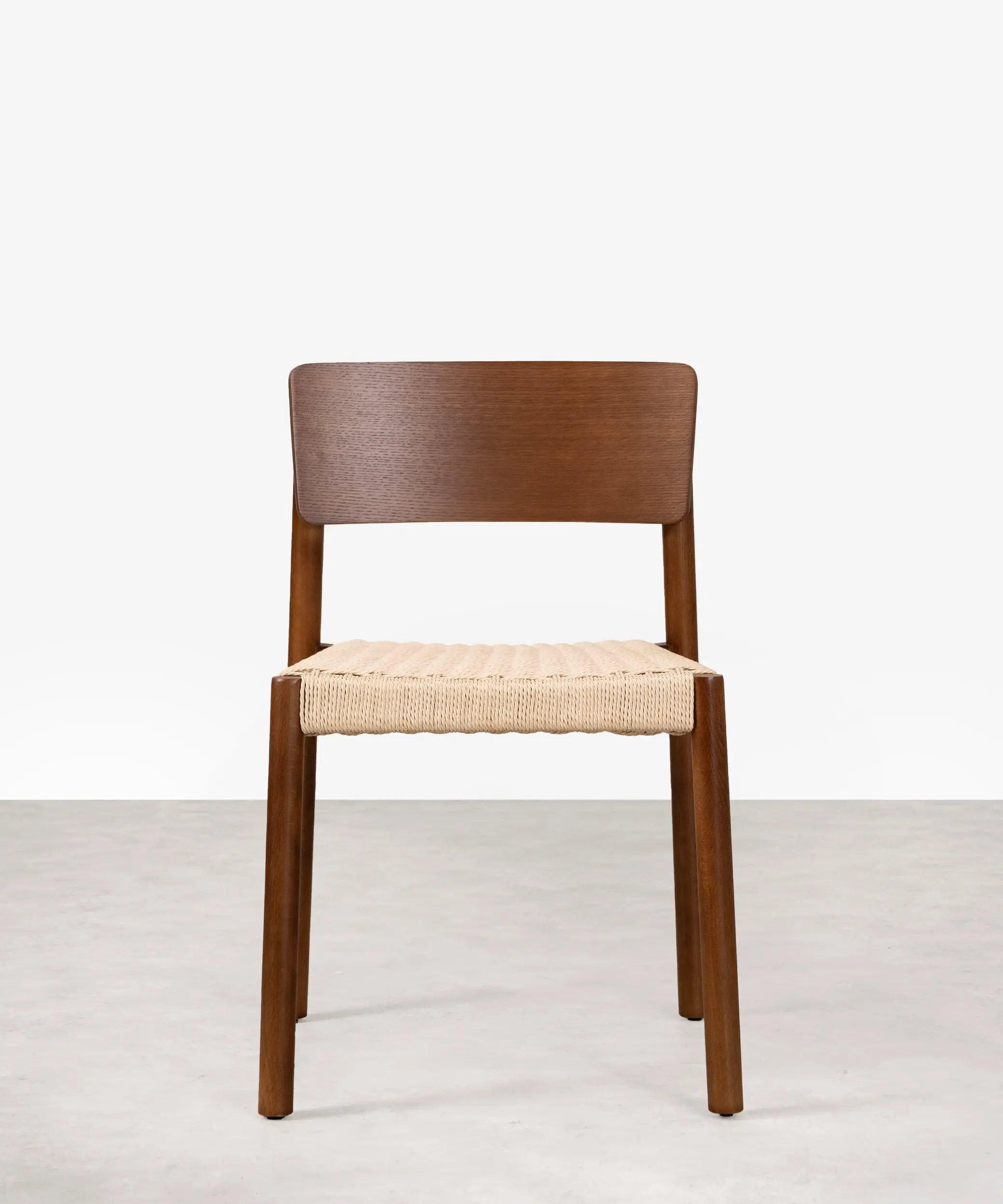 Silla de Comedor en Madera y Cuerda Trenzada Ares - Image 9