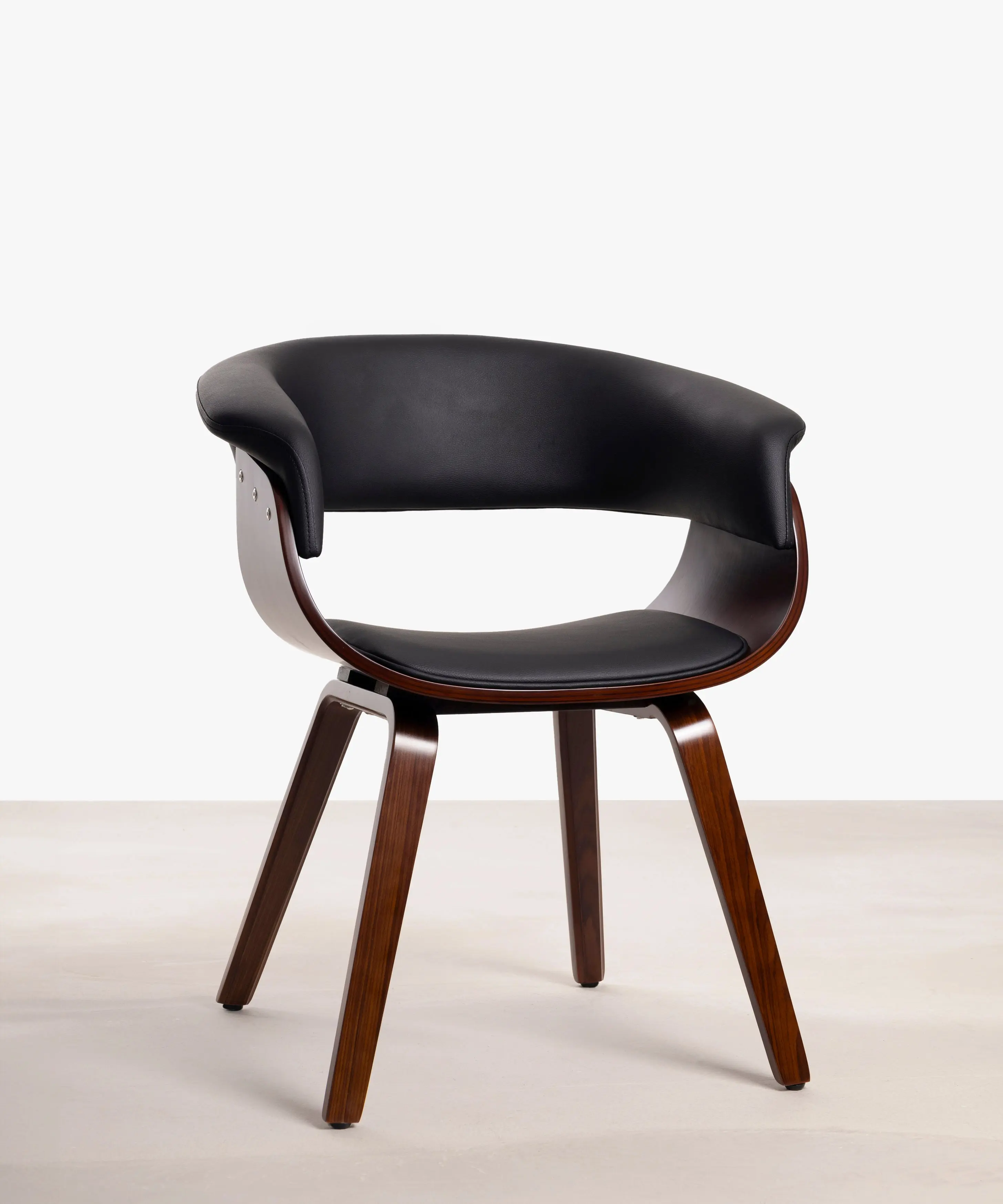 Silla de Comedor en Madera y Polipiel Beckett - Image 11