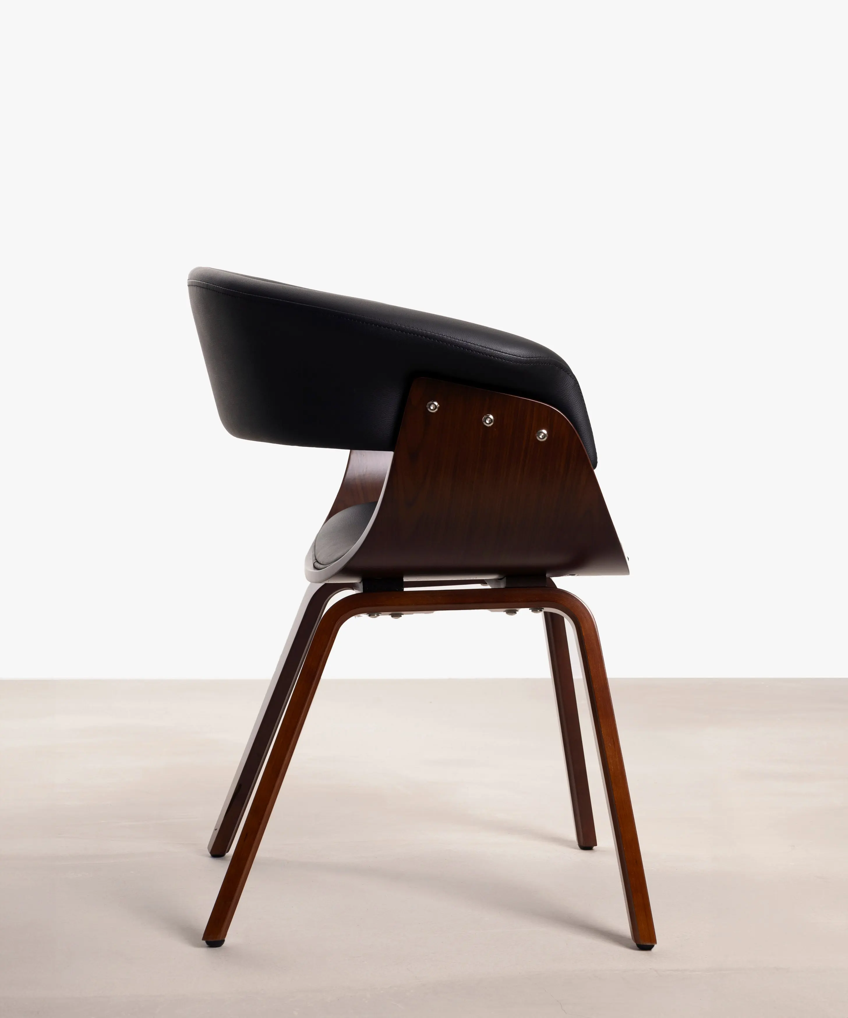 Silla de Comedor en Madera y Polipiel Beckett - Image 15