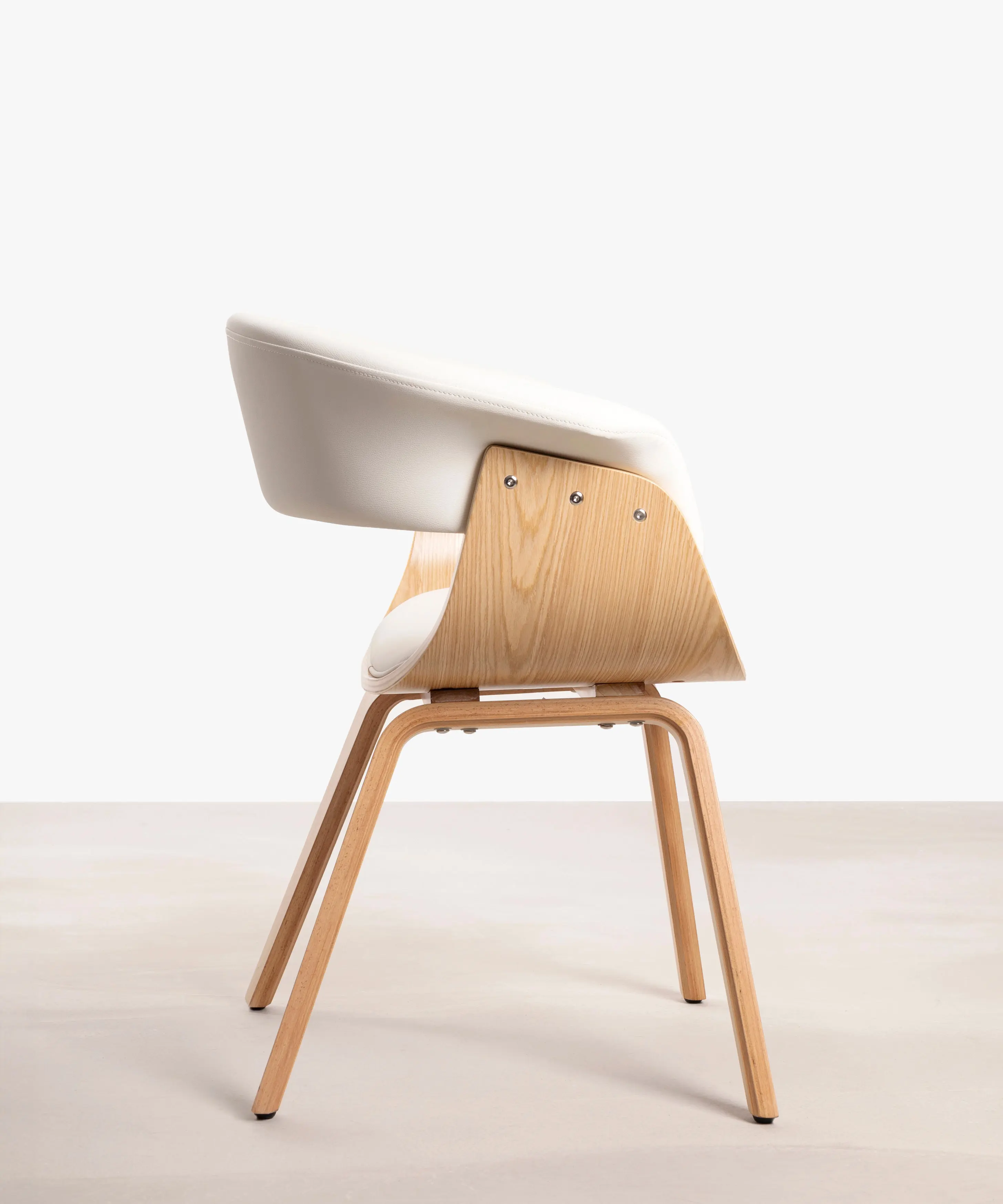 Silla de Comedor en Madera y Polipiel Beckett - Image 20