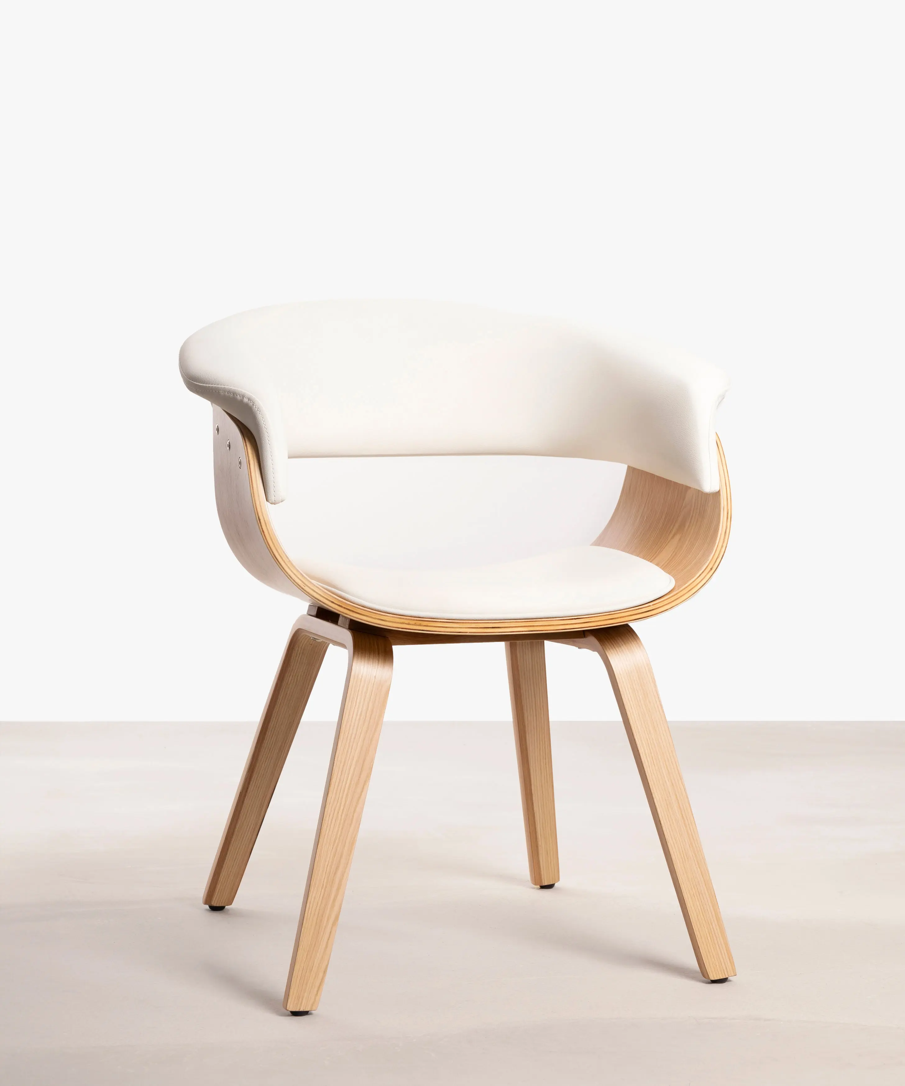 Silla de Comedor en Madera y Polipiel Beckett - Image 23