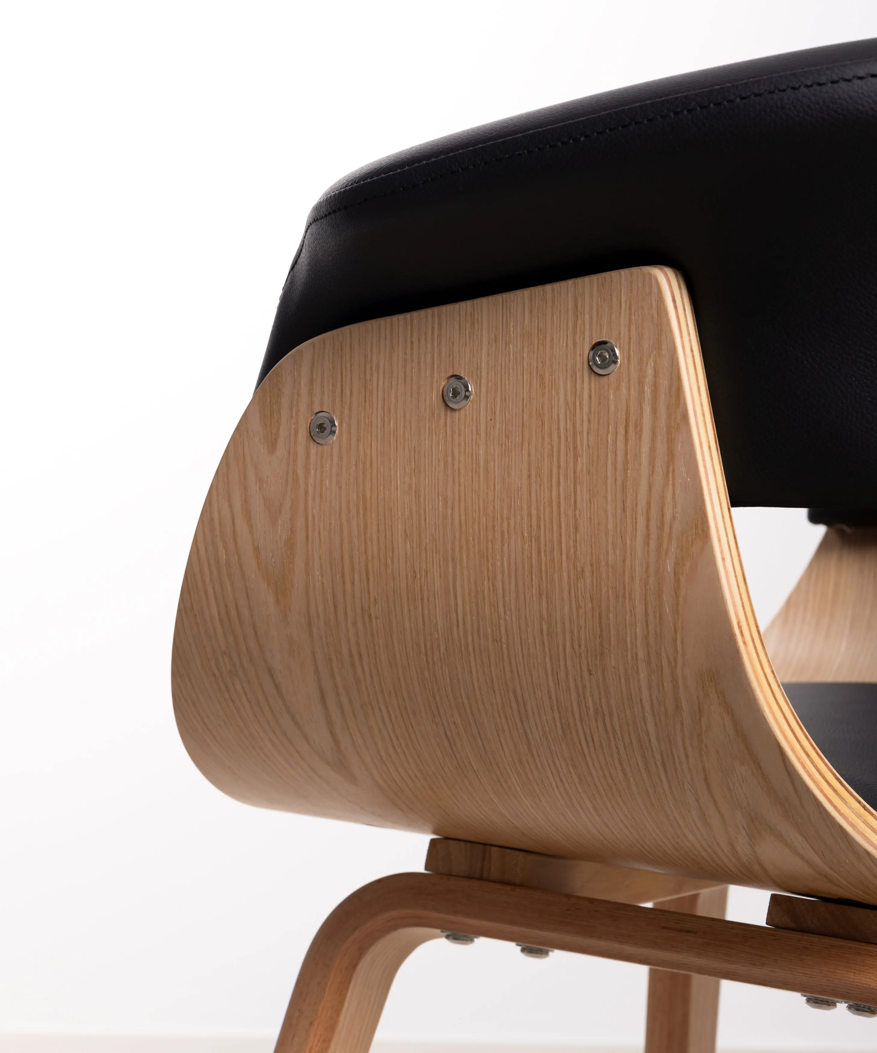 Silla de Comedor en Madera y Polipiel Beckett - Image 9