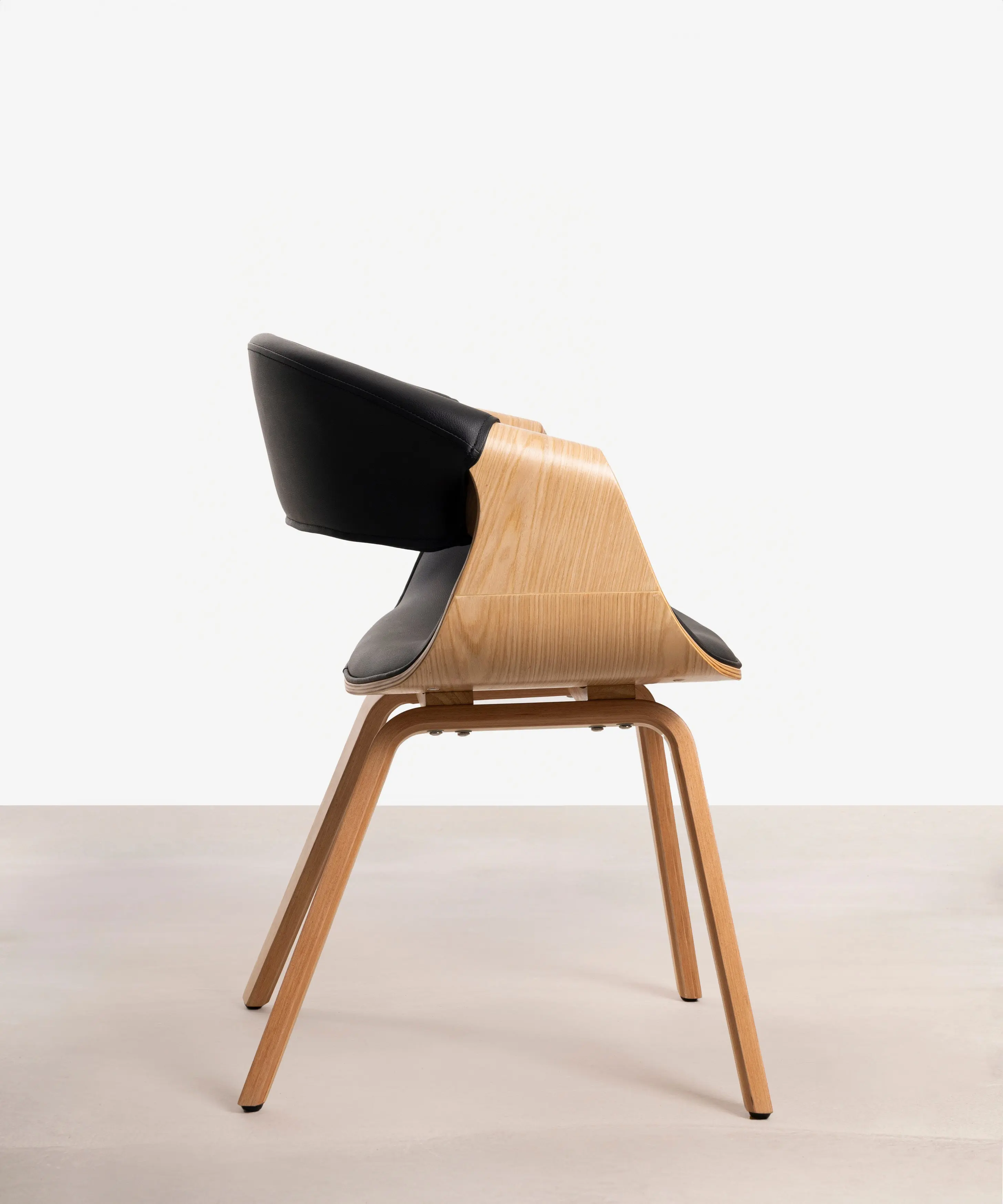 Silla de Comedor en Madera y Polipiel Binsa - Image 11