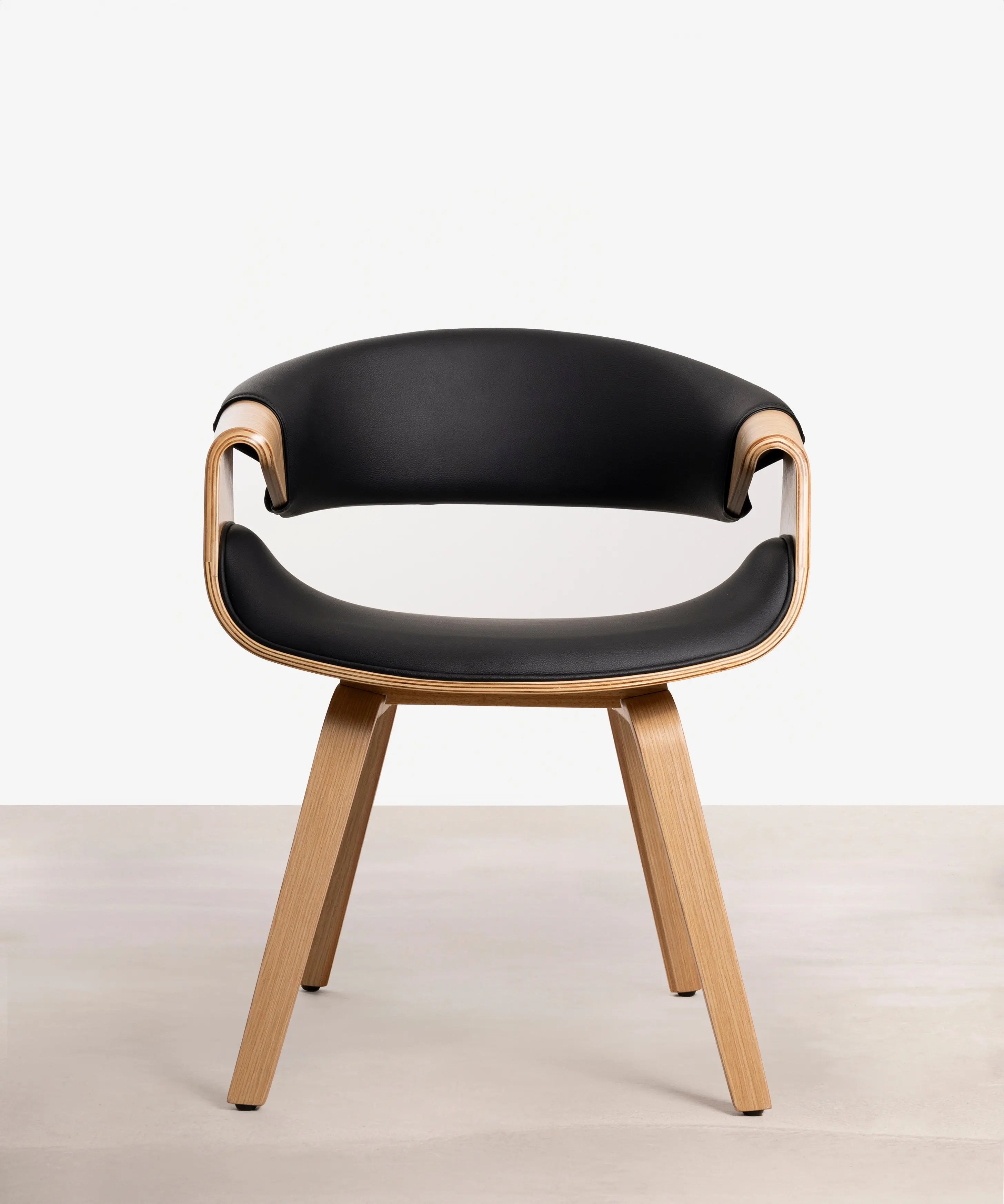 Silla de Comedor en Madera y Polipiel Binsa - Image 12