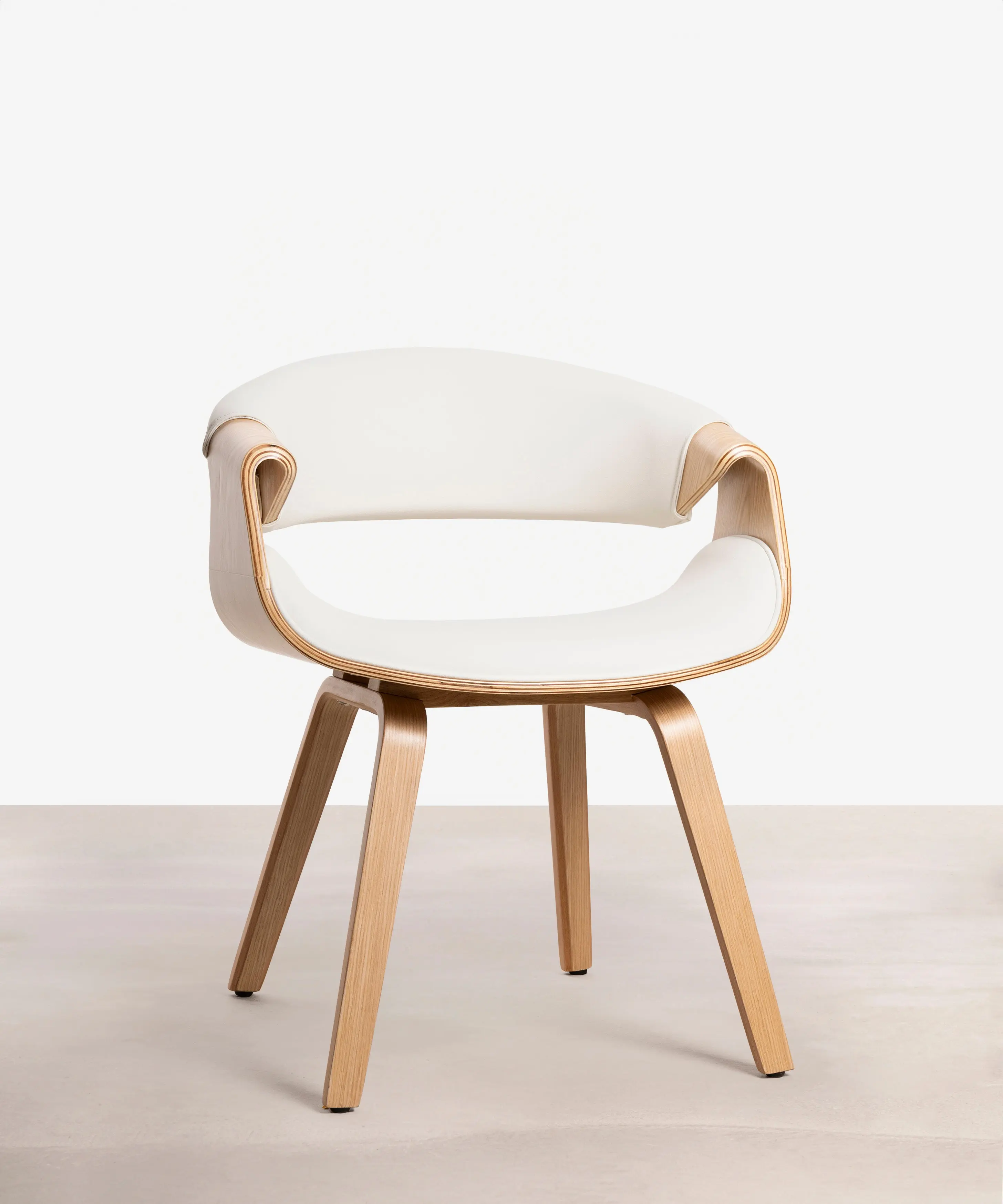 Silla de Comedor en Madera y Polipiel Binsa - Image 6