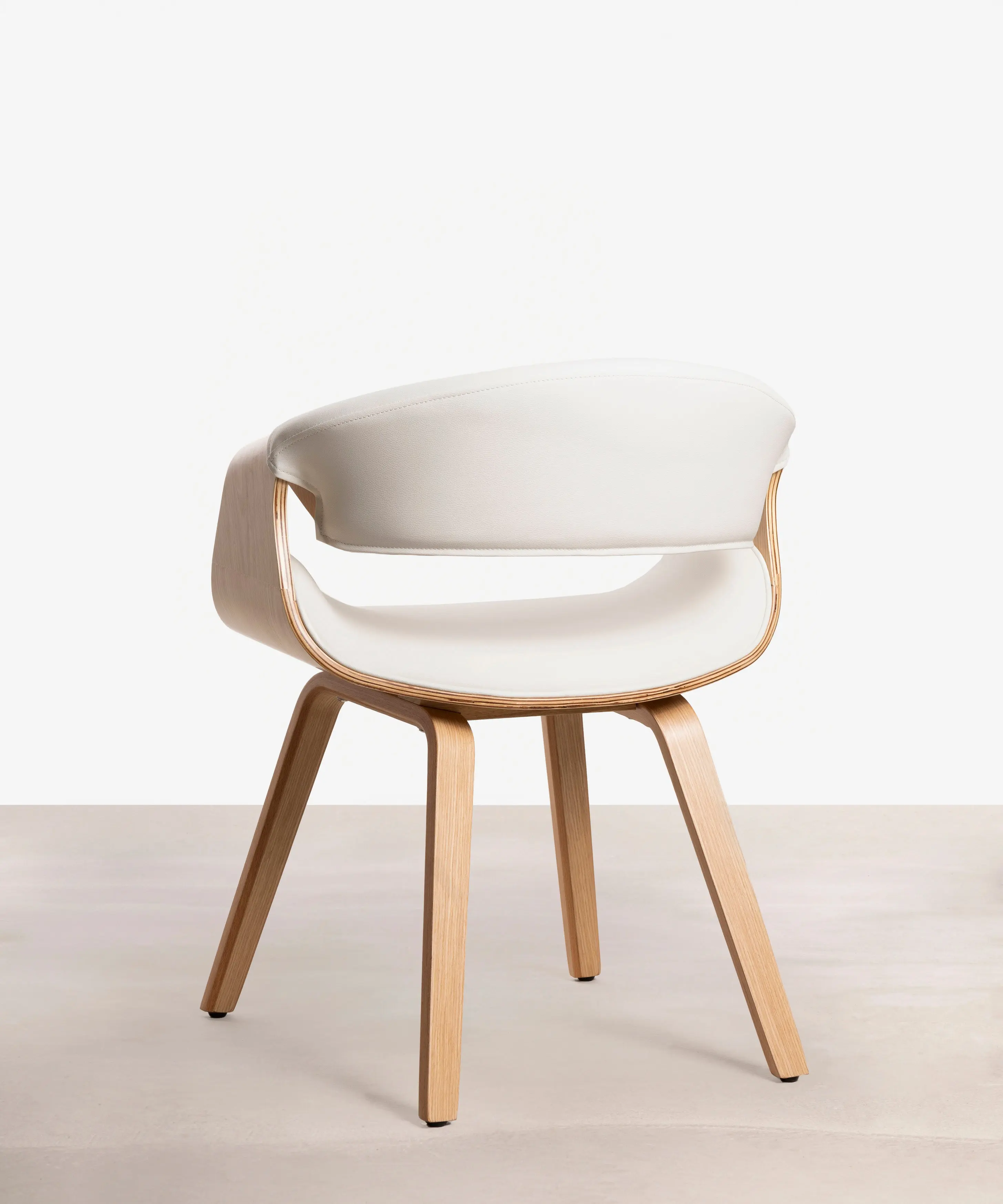 Silla de Comedor en Madera y Polipiel Binsa - Image 7