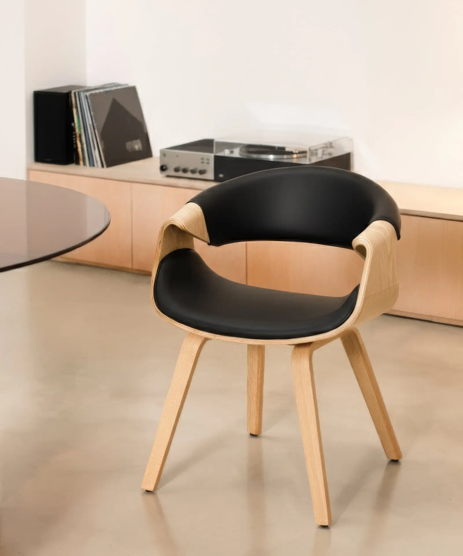 Silla de Comedor en Madera y Polipiel Binsa - Image 9