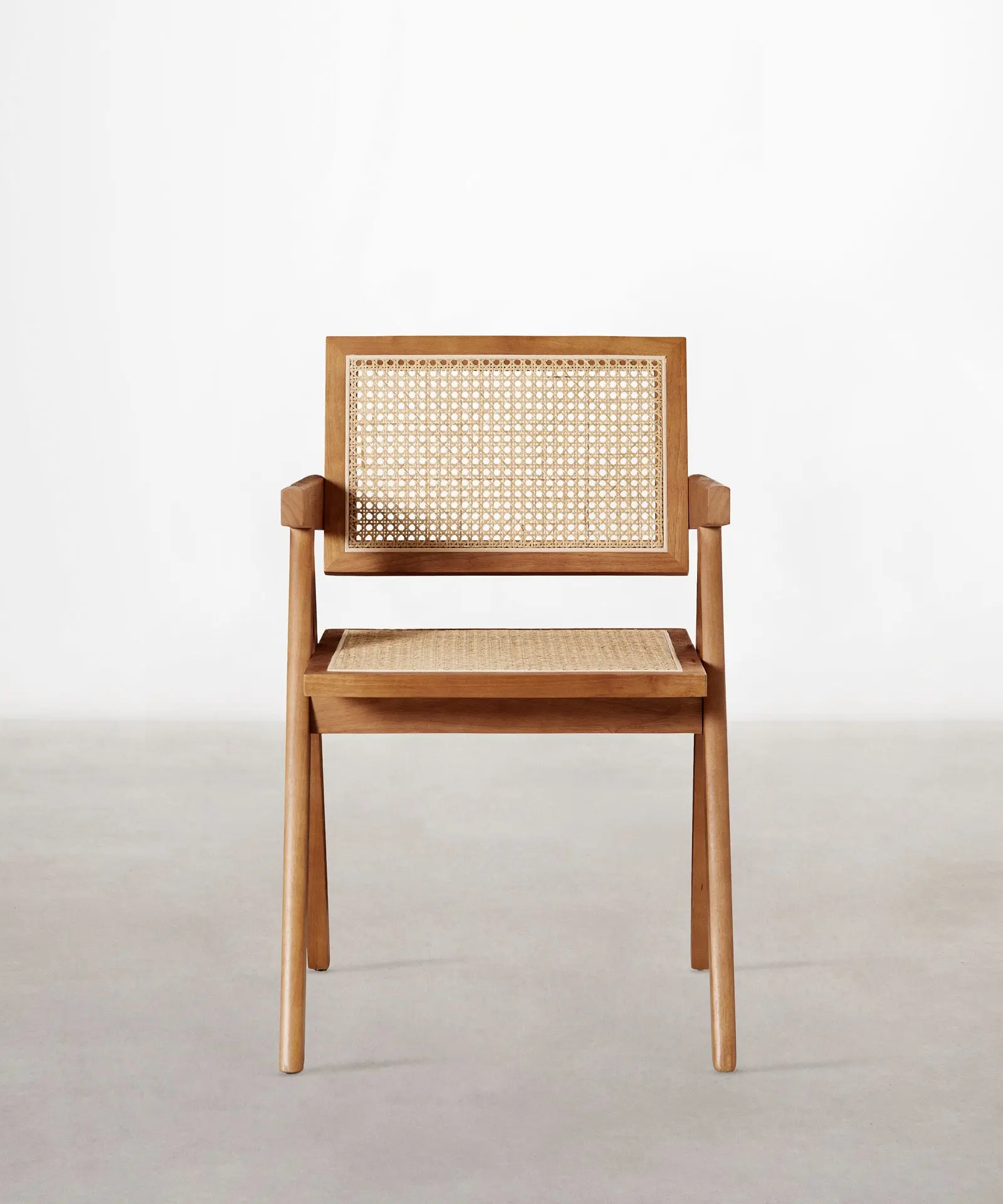 Silla de Comedor en Madera y Ratán con Reposabrazos Chiara Arms - Image 16