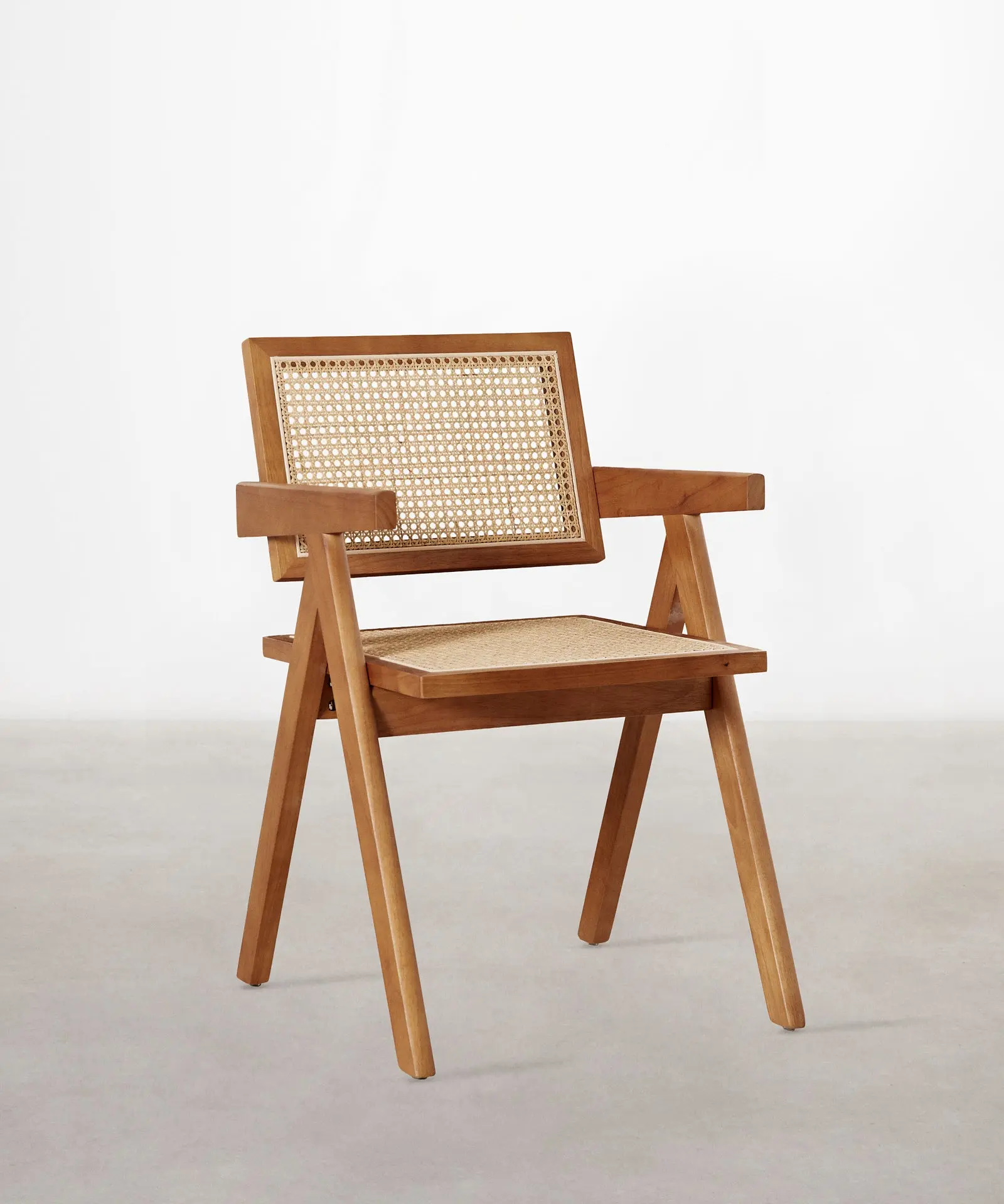 Silla de Comedor en Madera y Ratán con Reposabrazos Chiara Arms - Image 19