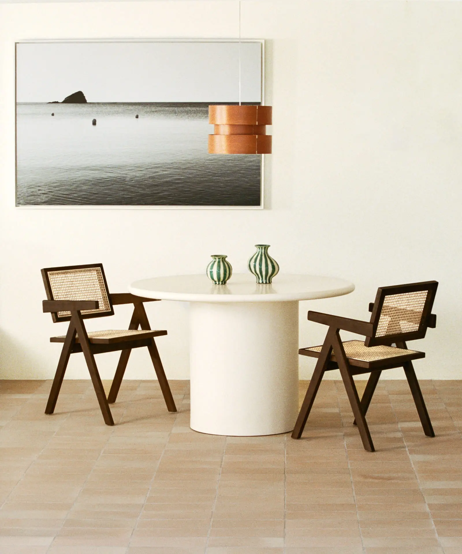 Silla de Comedor en Madera y Ratán con Reposabrazos Chiara Arms - Image 2