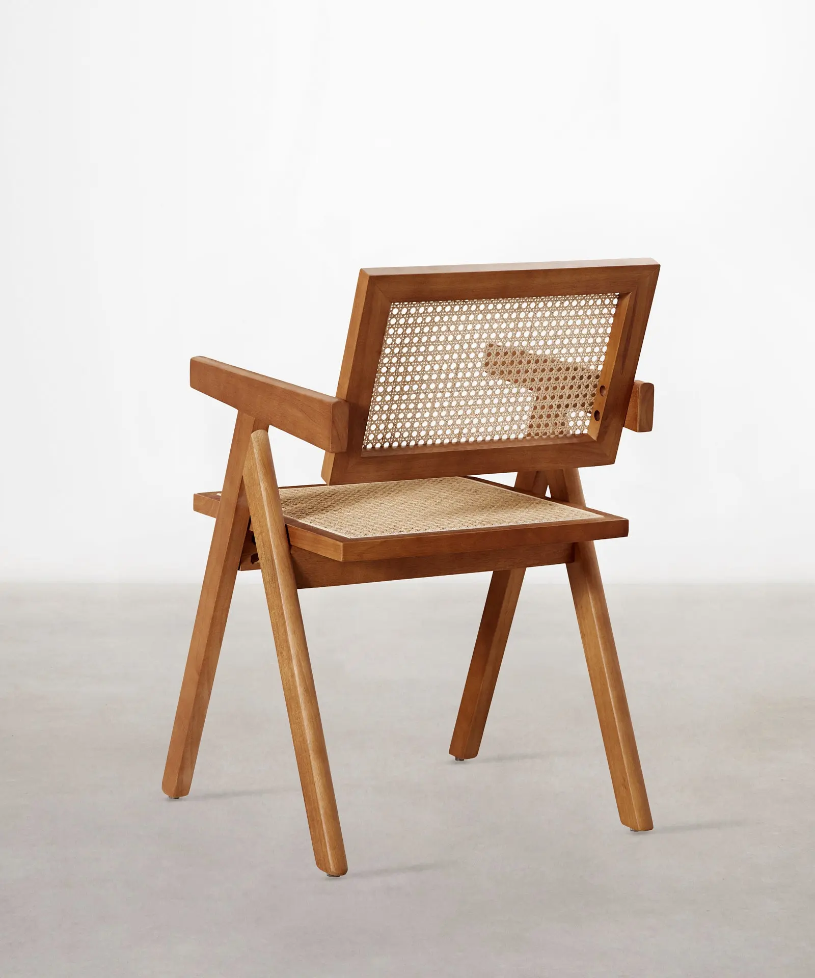 Silla de Comedor en Madera y Ratán con Reposabrazos Chiara Arms - Image 20
