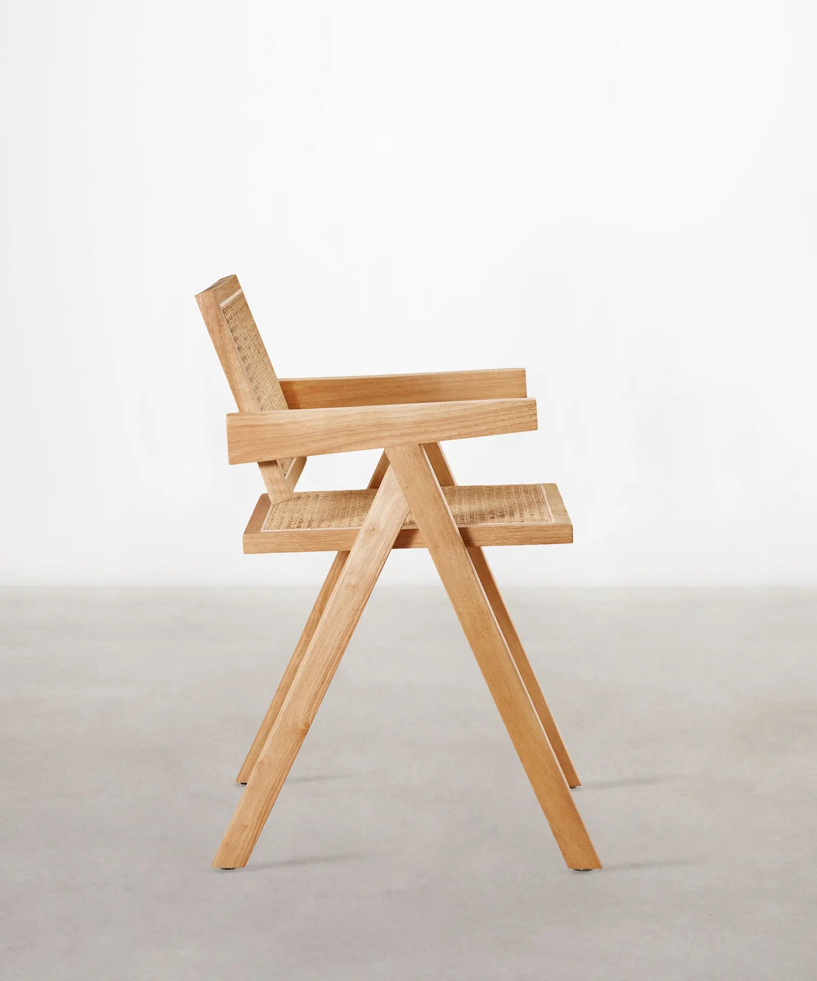 Silla de Comedor en Madera y Ratán con Reposabrazos Chiara Arms - Image 25