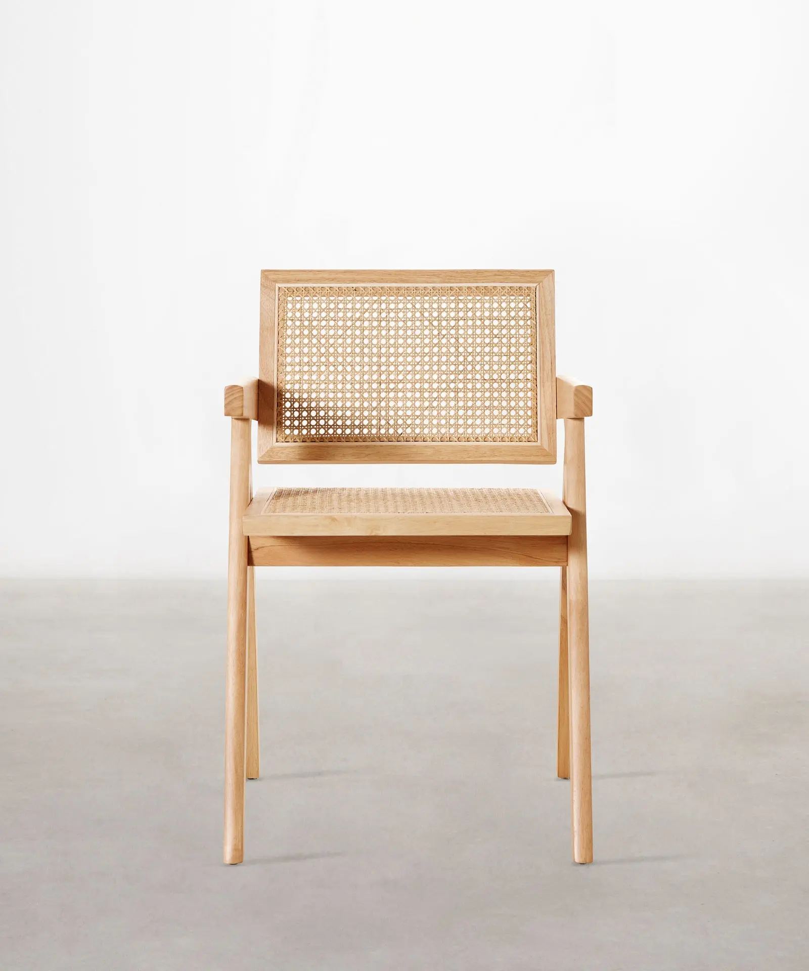 Silla de Comedor en Madera y Ratán con Reposabrazos Chiara Arms - Image 26