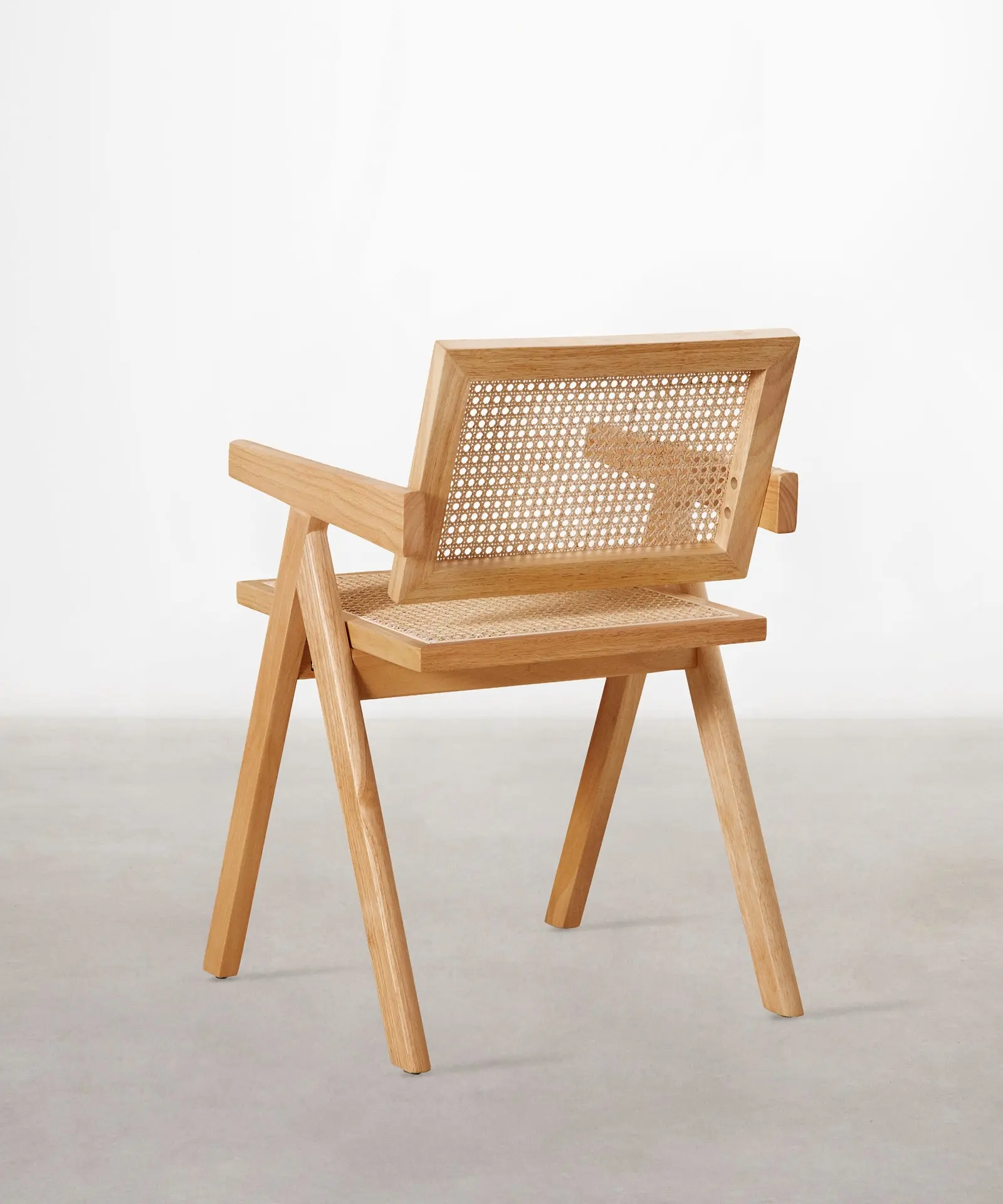 Silla de Comedor en Madera y Ratán con Reposabrazos Chiara Arms - Image 28