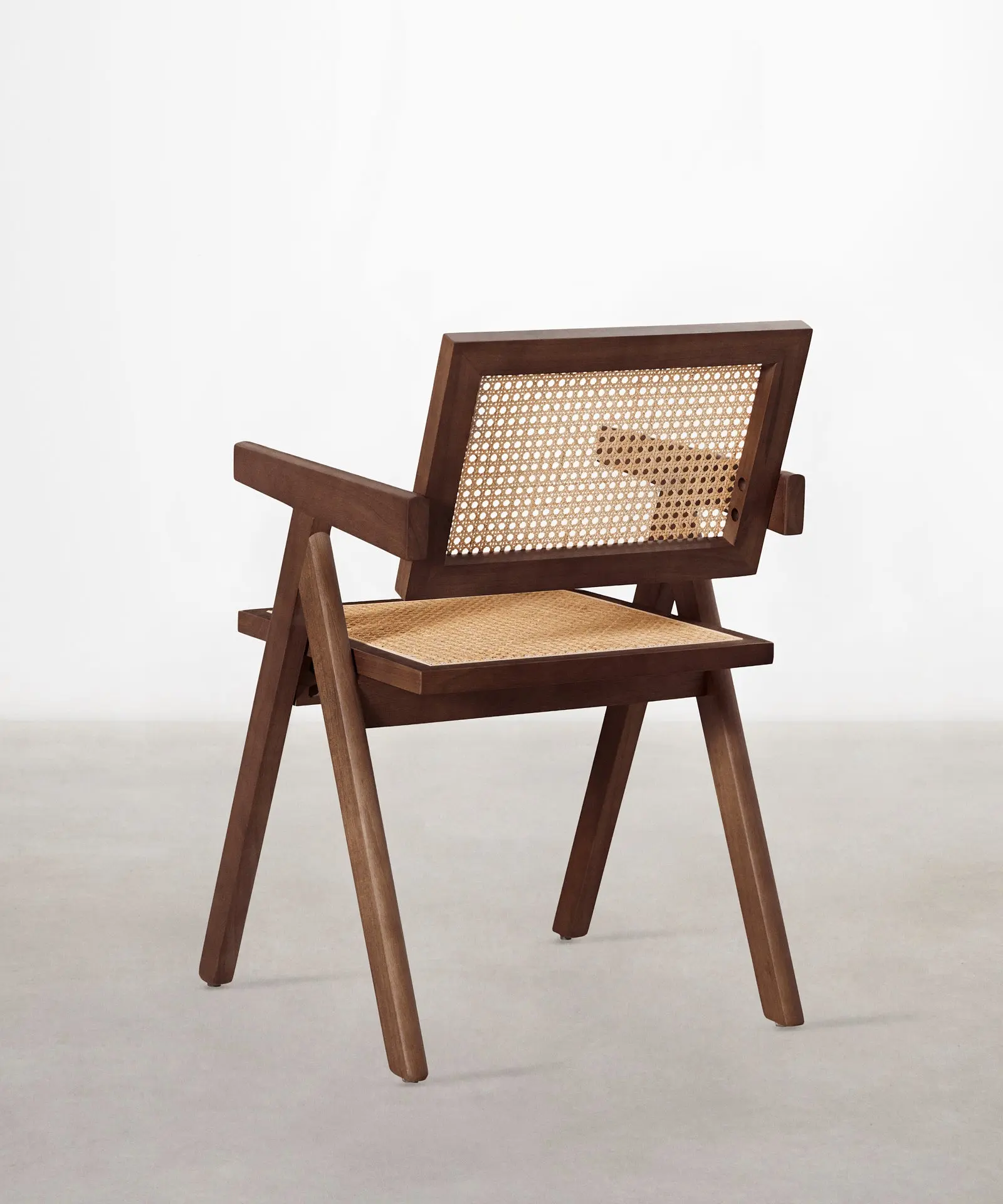 Silla de Comedor en Madera y Ratán con Reposabrazos Chiara Arms - Image 7