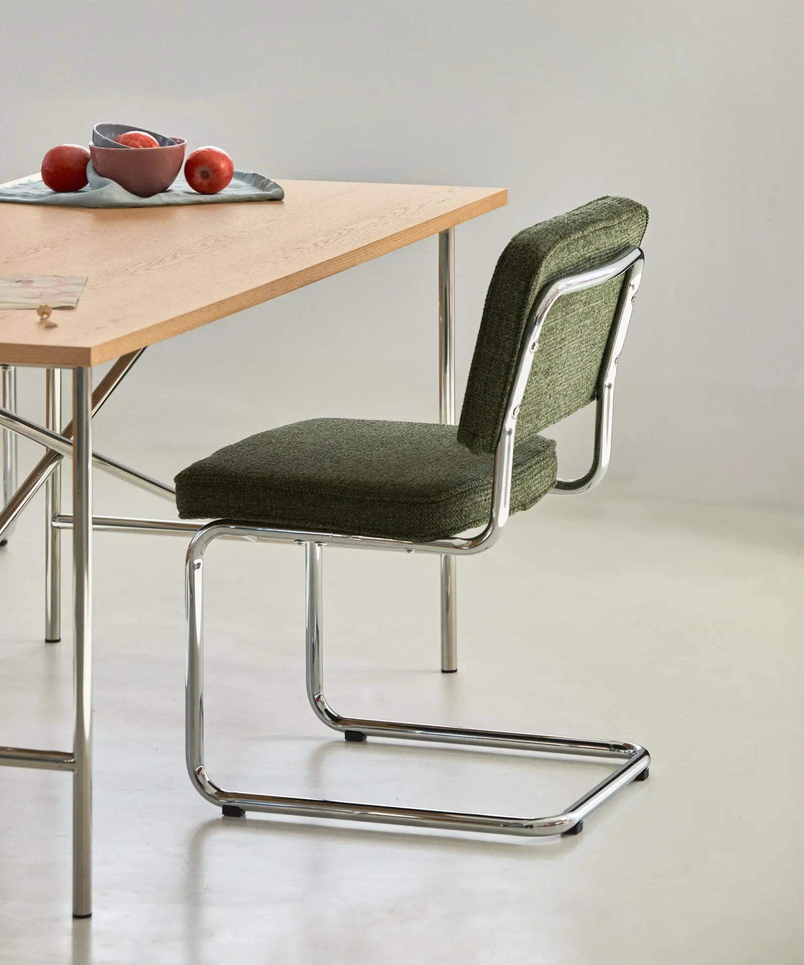 Silla de Comedor Tela y Metal Anela - Image 3