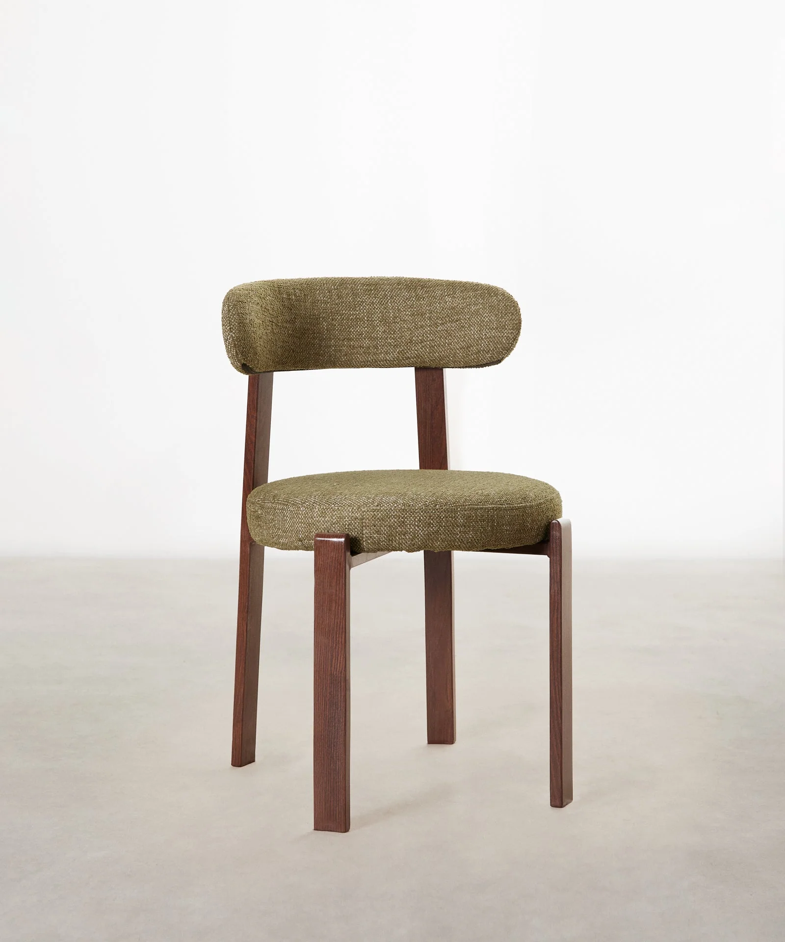 Silla de Comedor Tapizada y en Metal efecto Madera Aura - Image 14