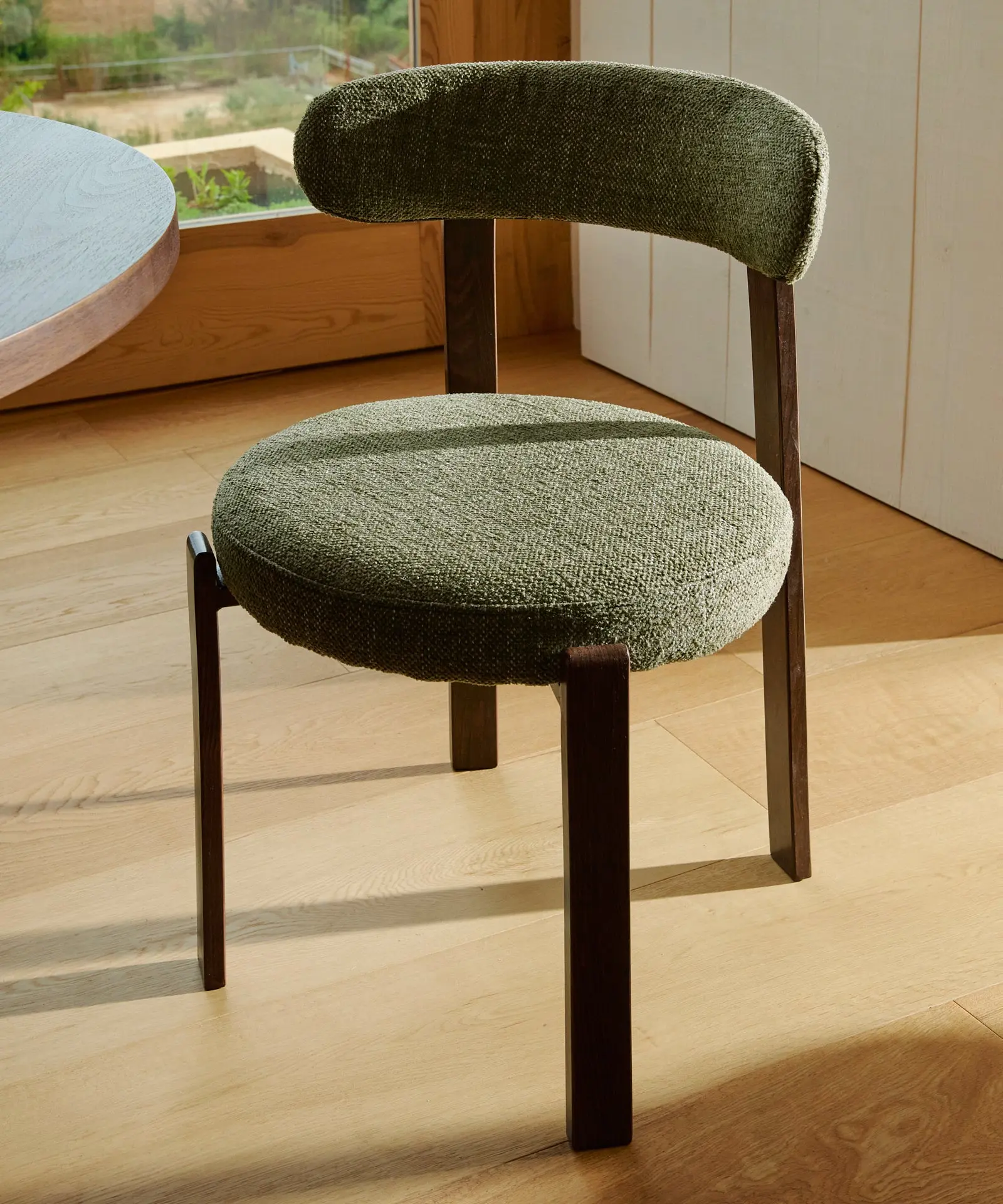 Silla de Comedor Tapizada y en Metal efecto Madera Aura - Image 16