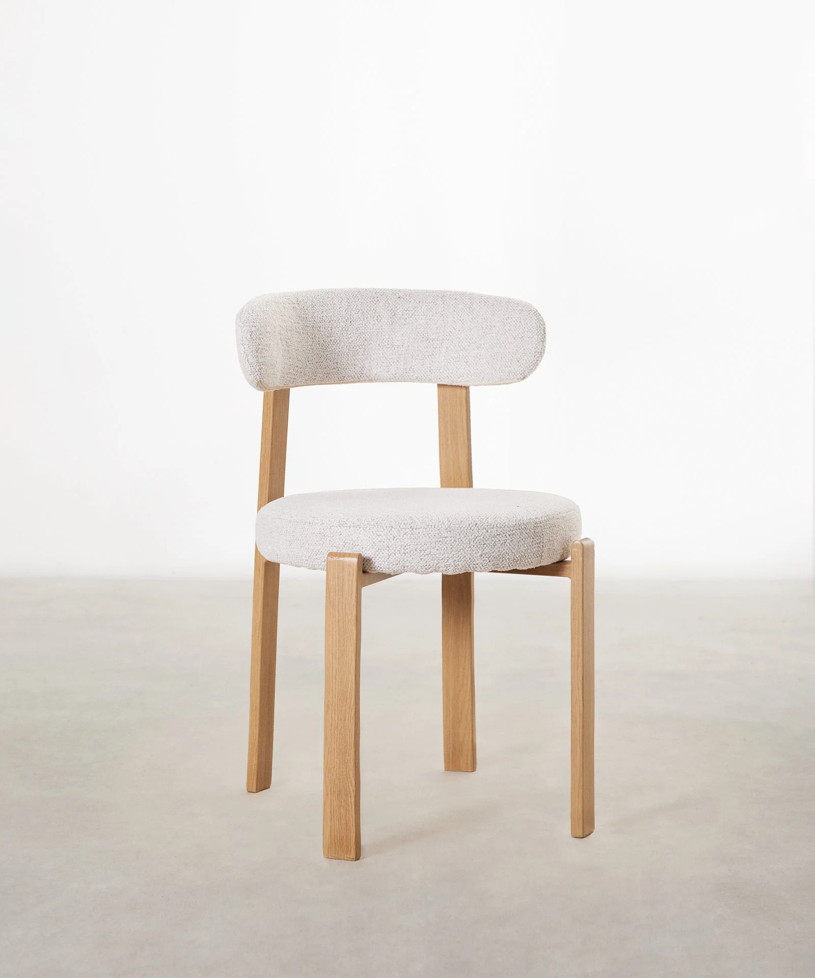 Silla de Comedor Tapizada y en Metal efecto Madera Aura - Image 23