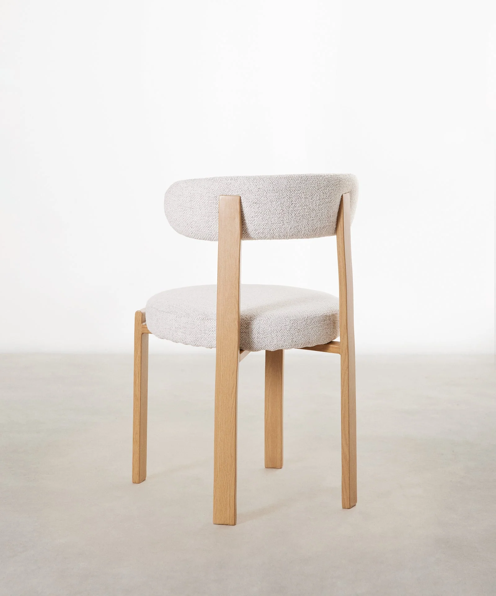 Silla de Comedor Tapizada y en Metal efecto Madera Aura - Image 28