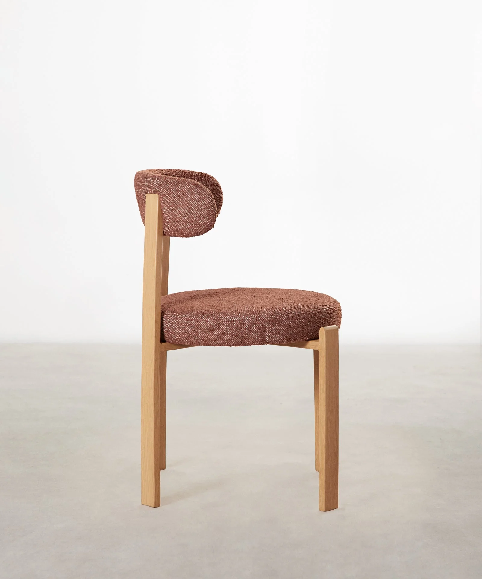 Silla de Comedor Tapizada y en Metal efecto Madera Aura - Image 33