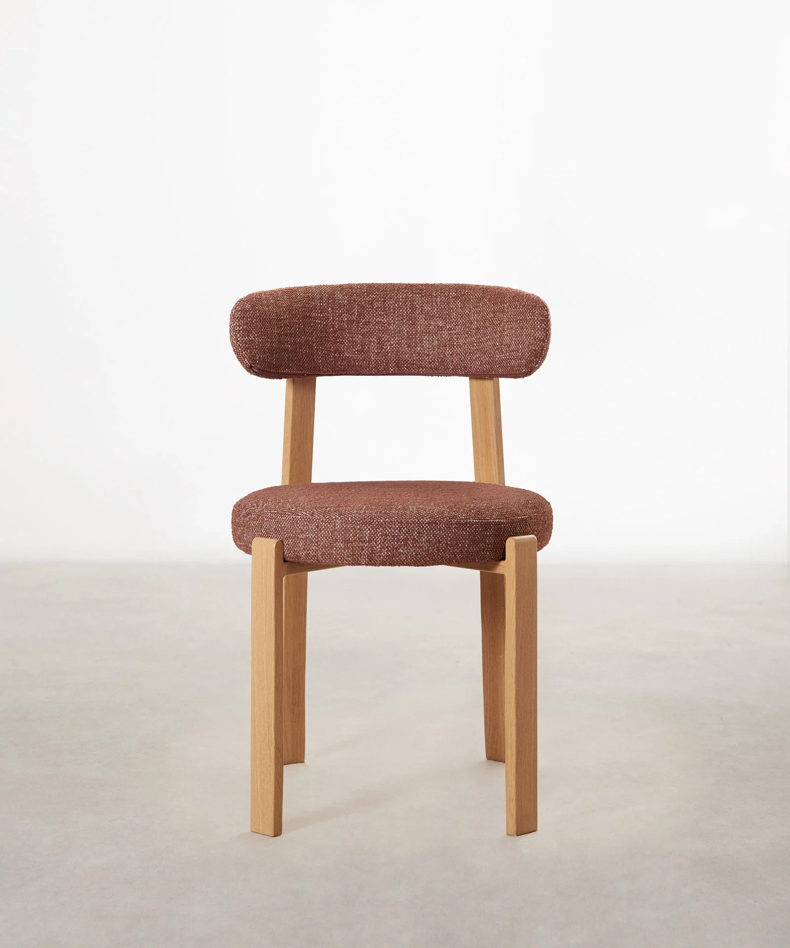 Silla de Comedor Tapizada y en Metal efecto Madera Aura - Image 34