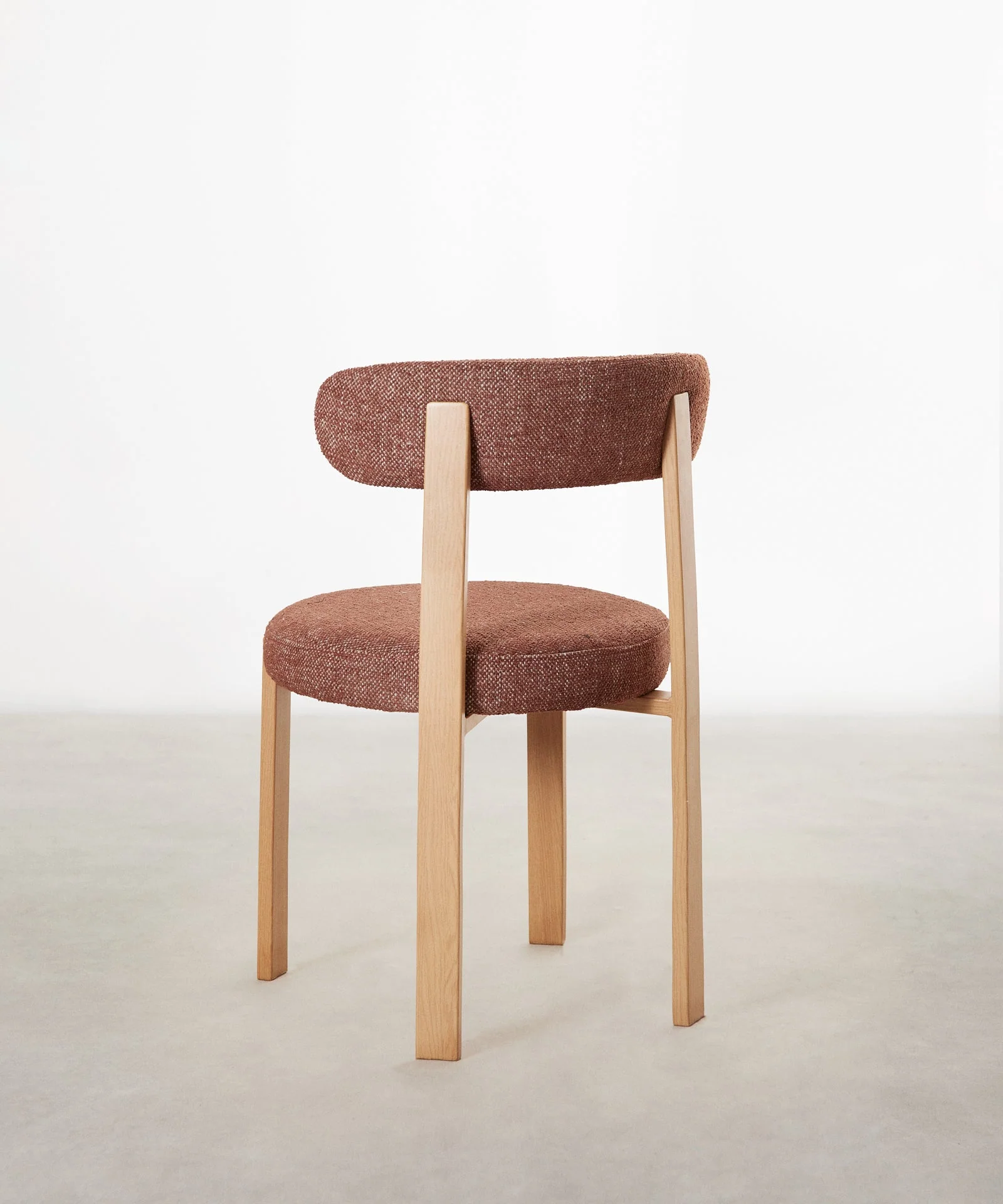 Silla de Comedor Tapizada y en Metal efecto Madera Aura - Image 36