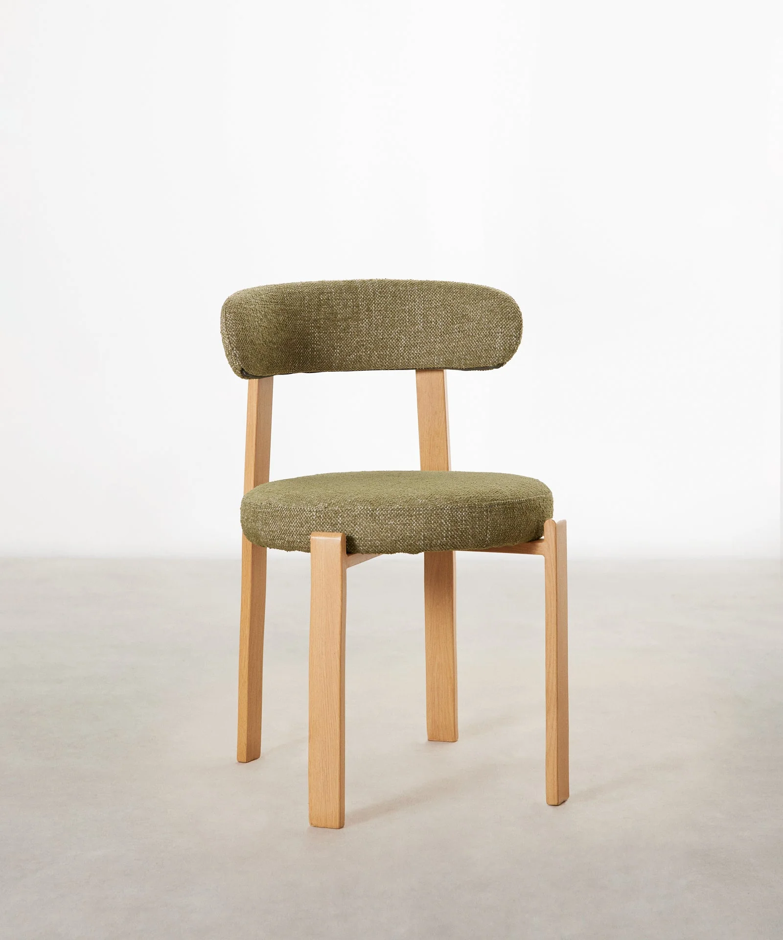 Silla de Comedor Tapizada y en Metal efecto Madera Aura - Image 39