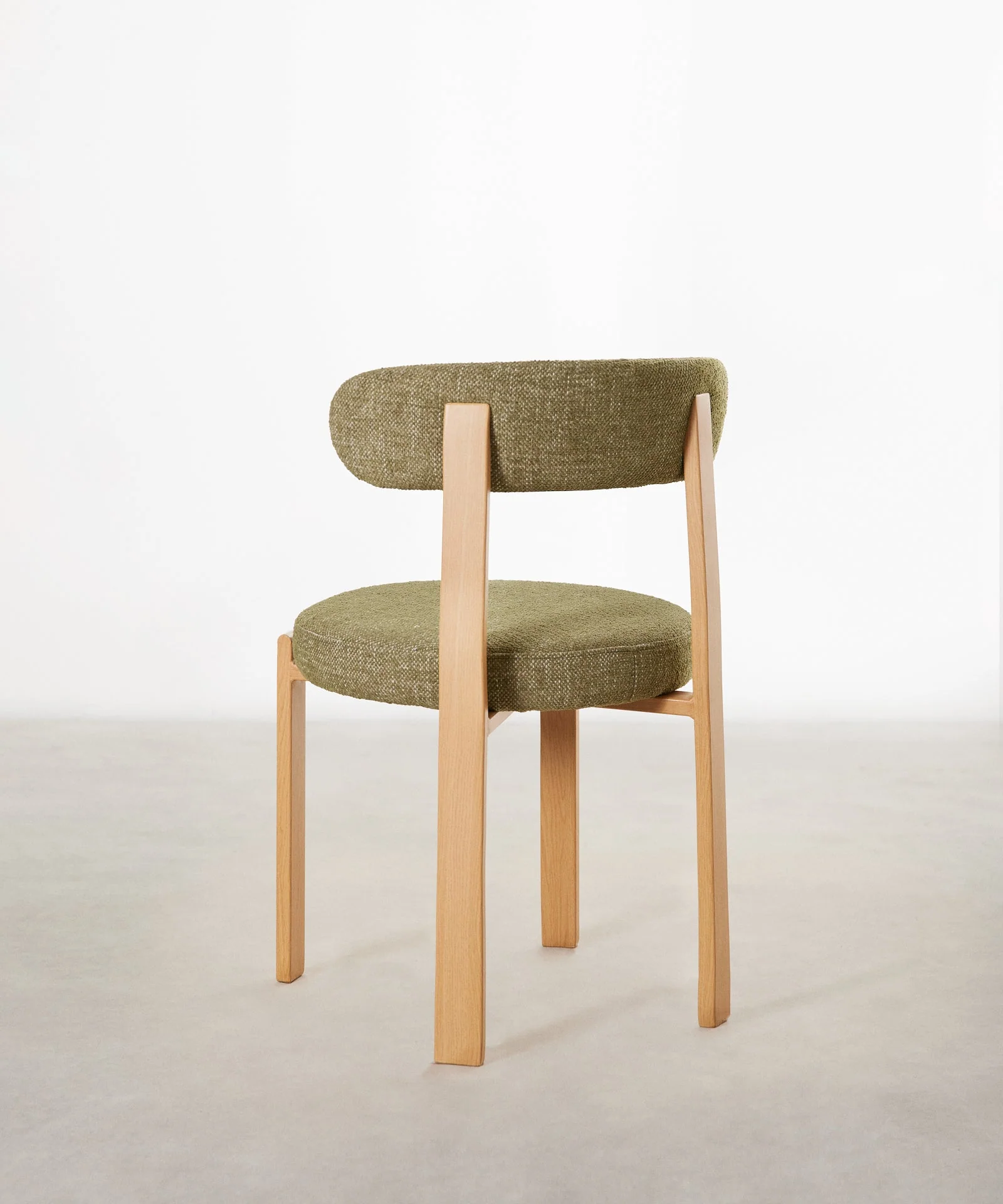 Silla de Comedor Tapizada y en Metal efecto Madera Aura - Image 44