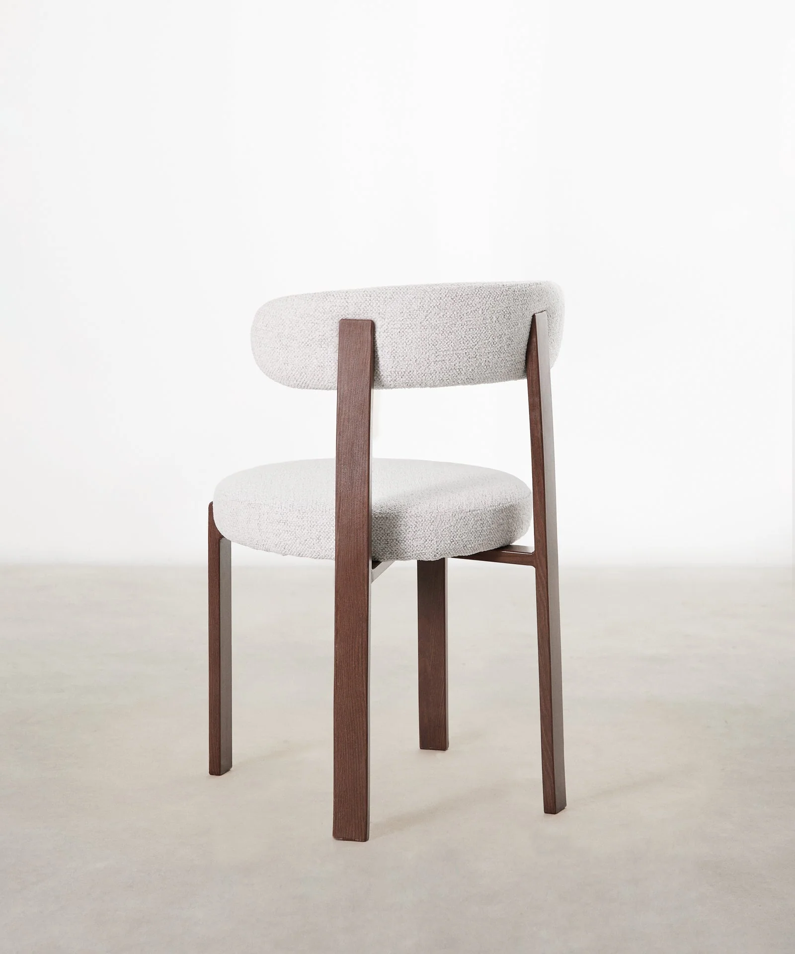 Silla de Comedor Tapizada y en Metal efecto Madera Aura - Image 53