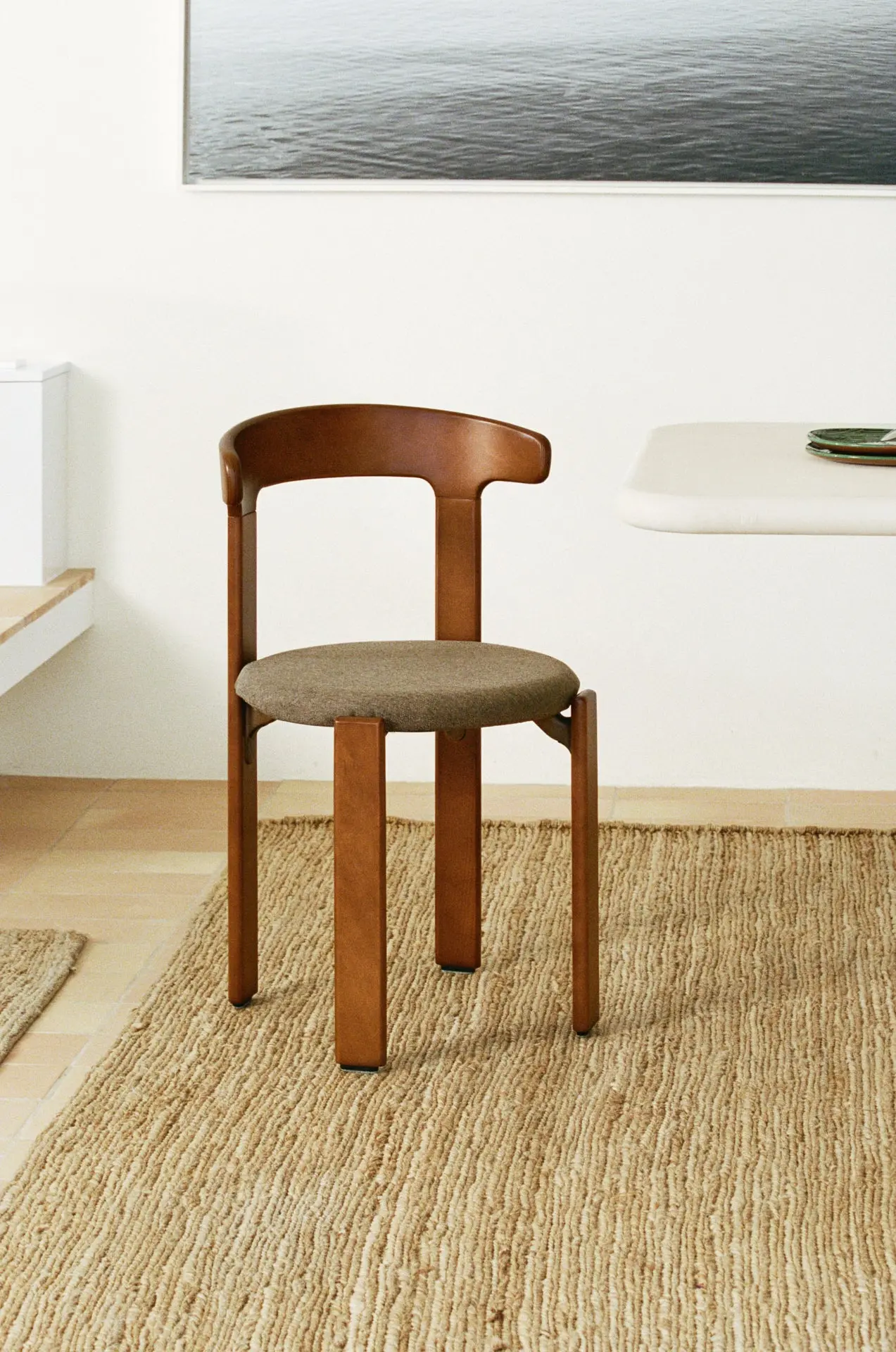 Silla de Comedor en Madera Tapizada Grim