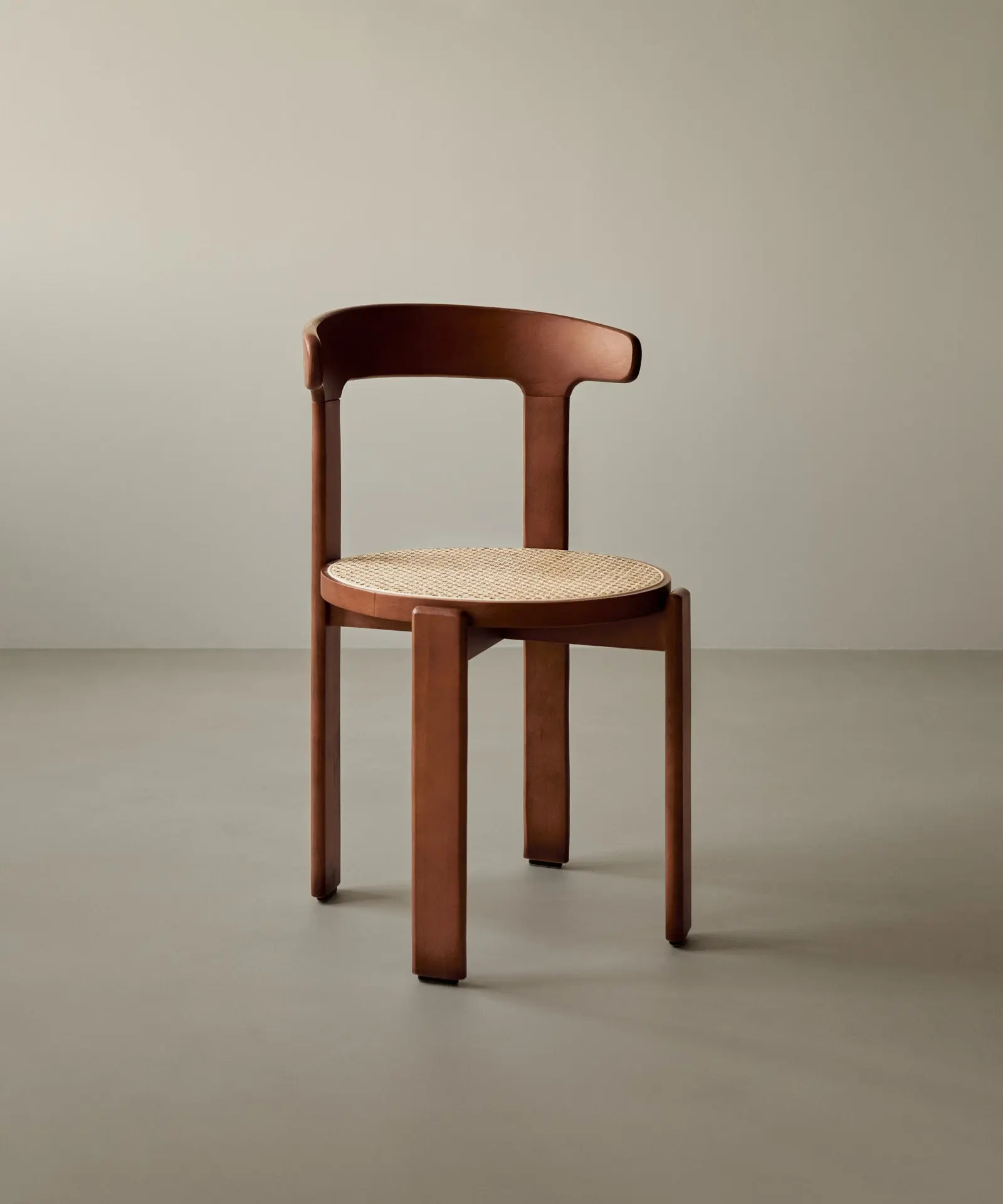 Silla de Comedor en Madera y Ratán Delia