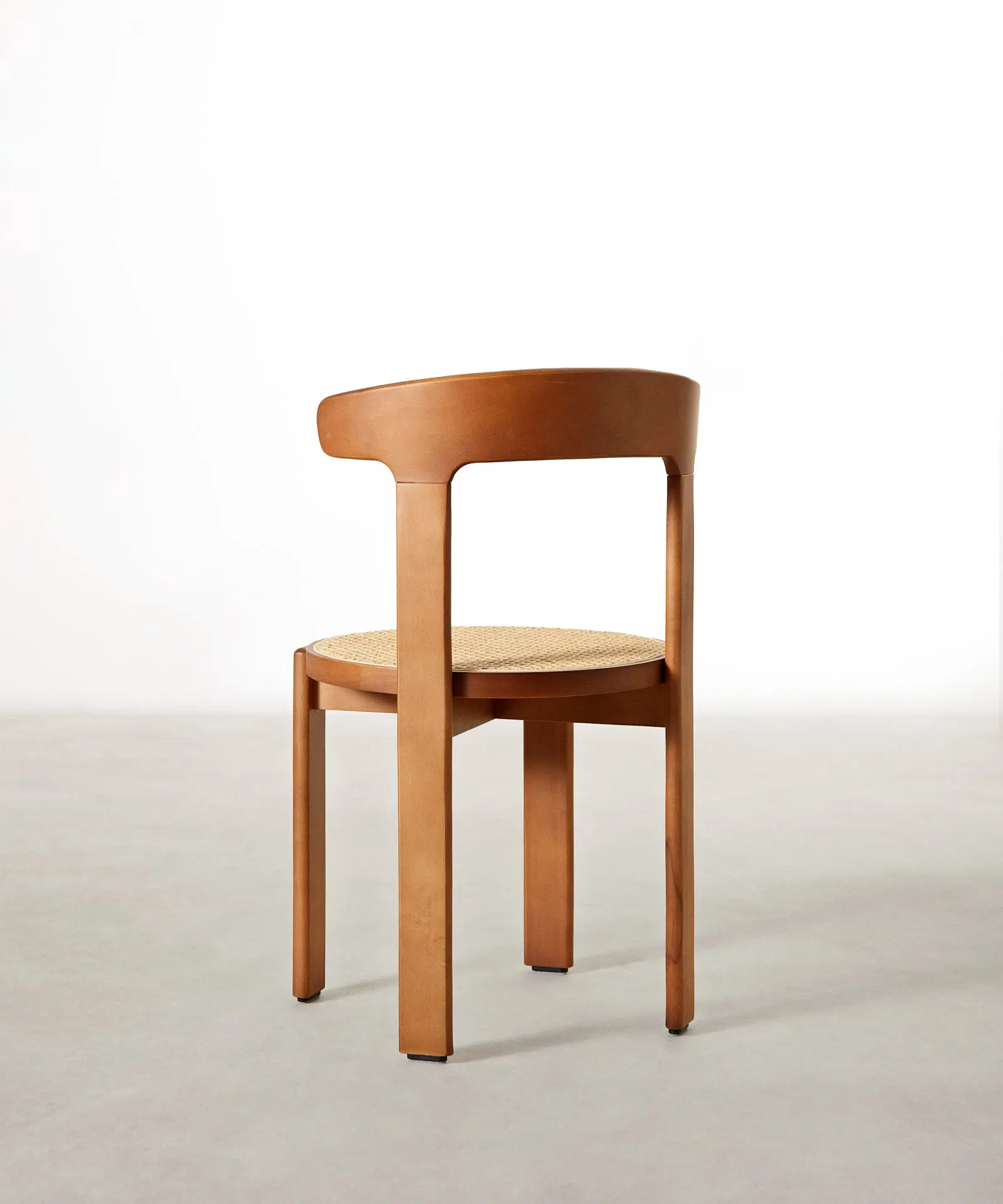 Silla de Comedor en Madera y Ratán Delia - Image 6