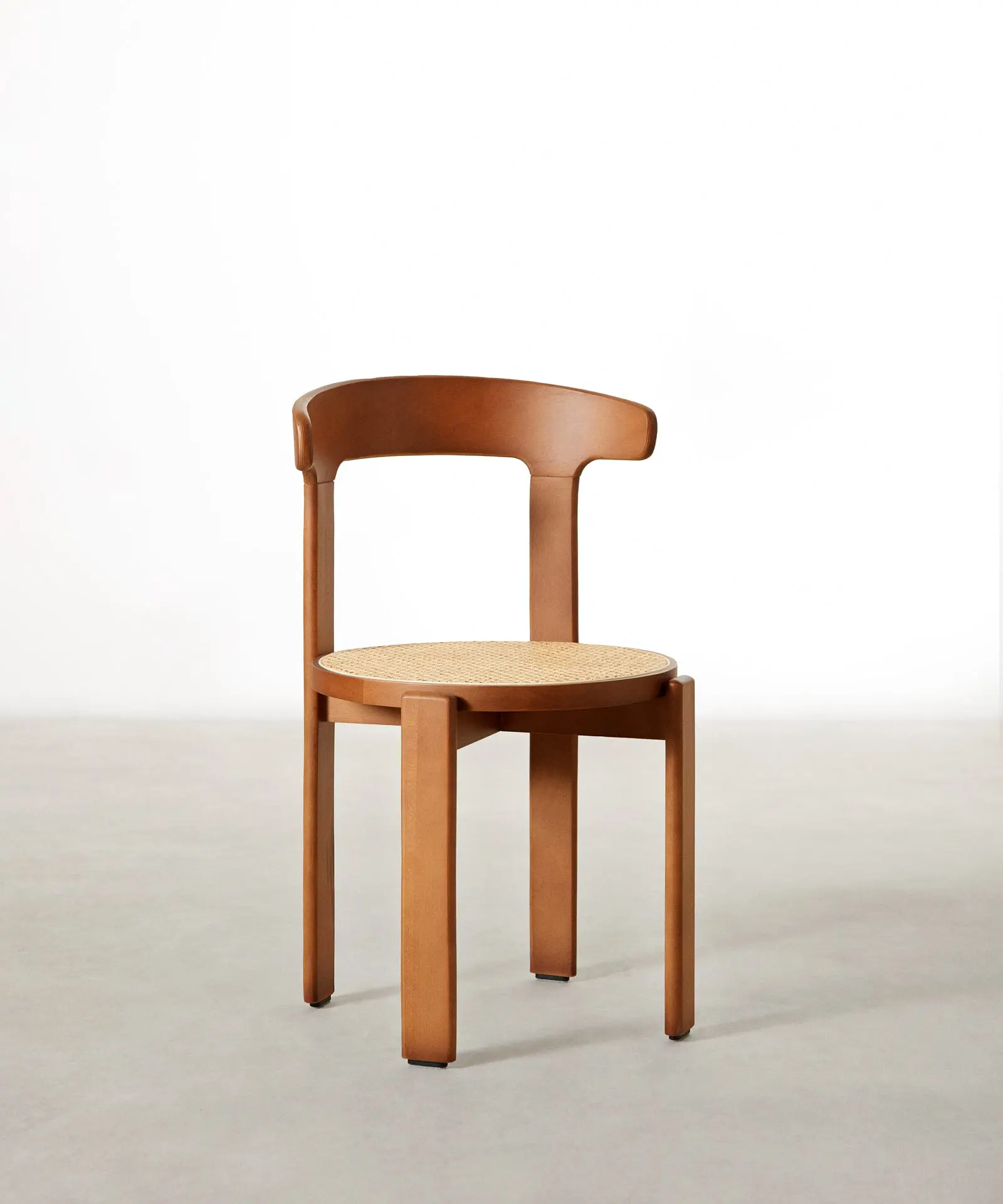 Silla de Comedor en Madera y Ratán Delia - Image 7