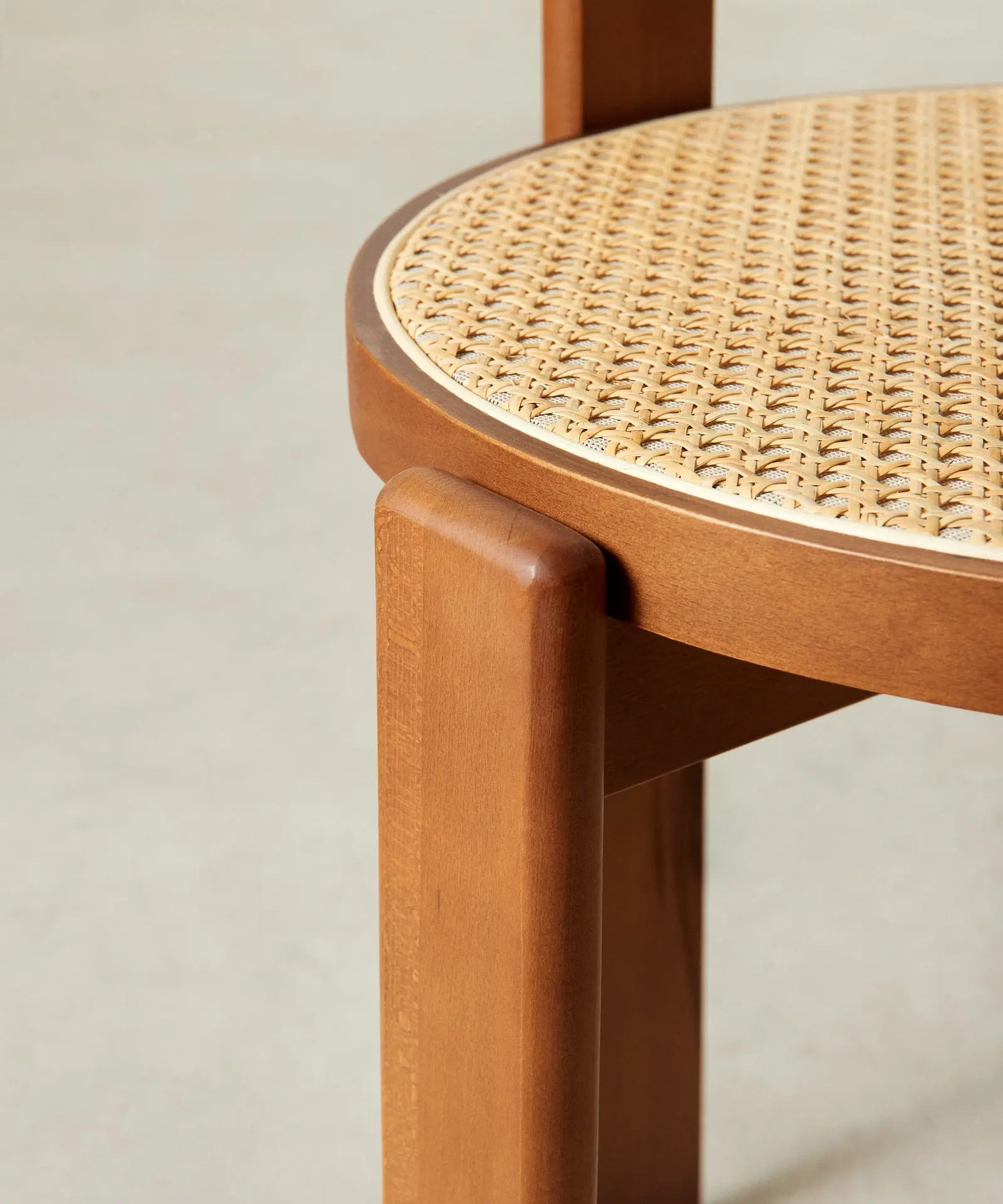 Silla de Comedor en Madera y Ratán Delia - Image 8
