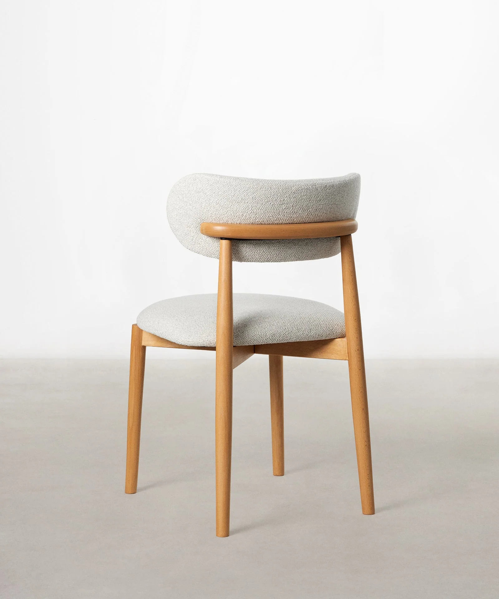 Silla de Comedor en Madera y Tapizada Dean - Image 6