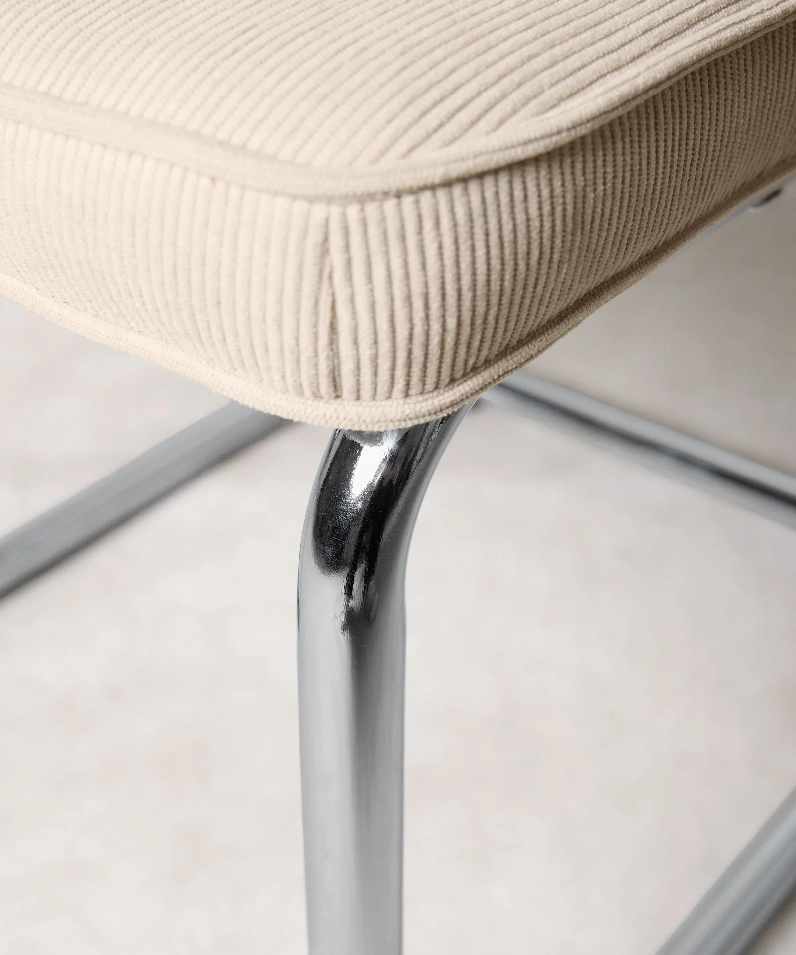 Silla de Comedor Tela de Pana y Metal Anela - Image 17