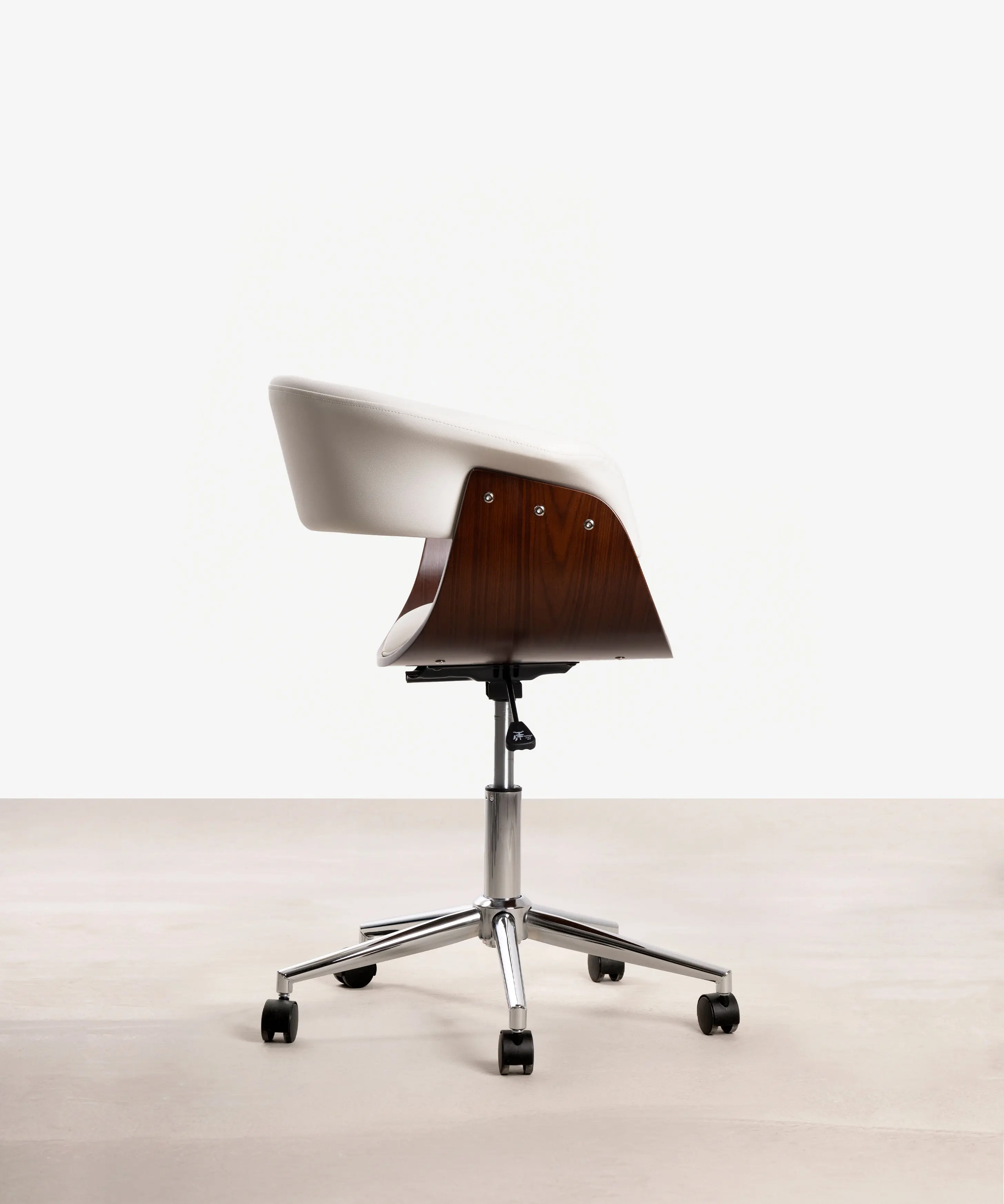 Silla de Escritorio de Polipiel y Madera Beckett - Image 11