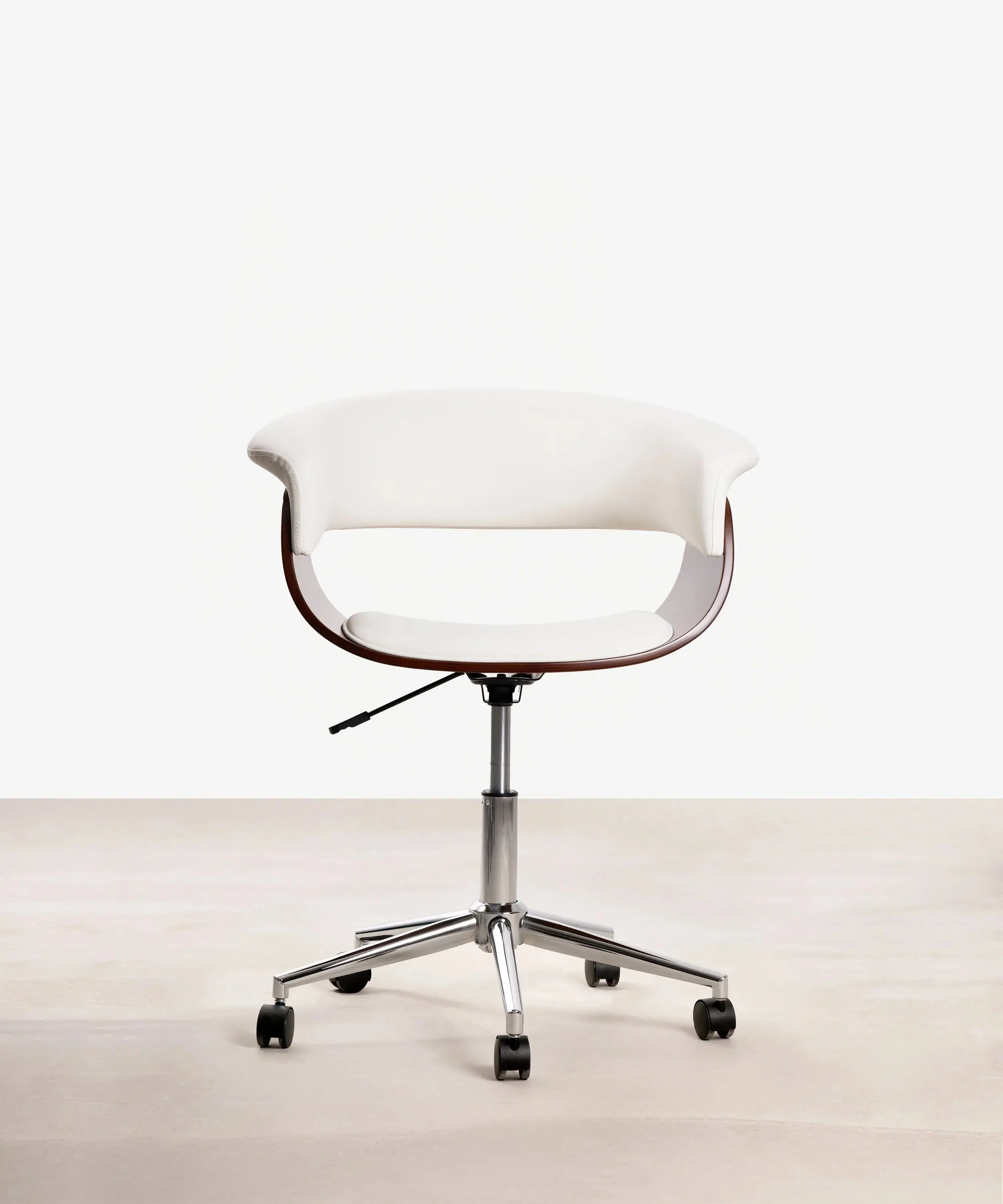 Silla de Escritorio de Polipiel y Madera Beckett - Image 12