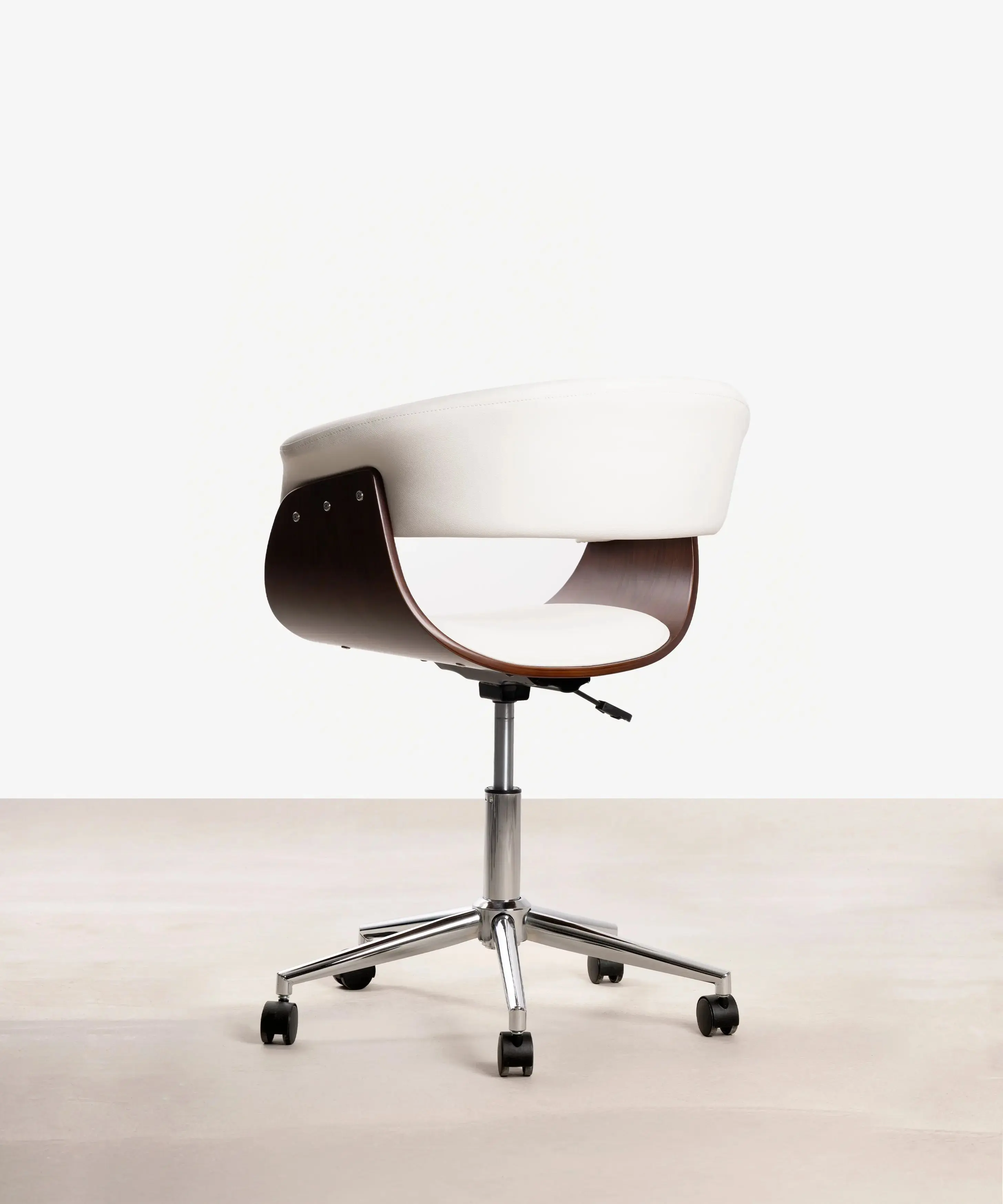 Silla de Escritorio de Polipiel y Madera Beckett - Image 13