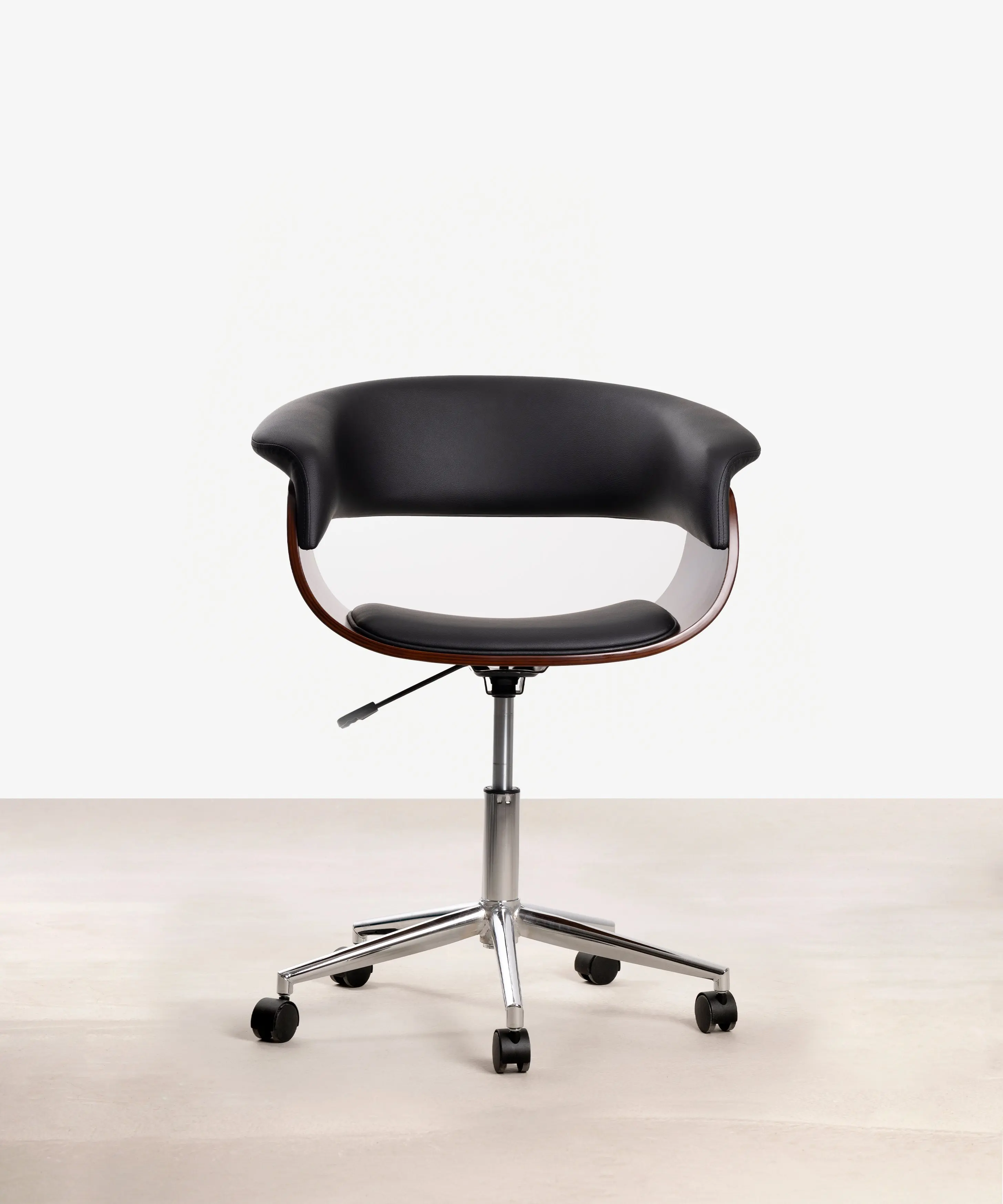 Silla de Escritorio de Polipiel y Madera Beckett - Image 18