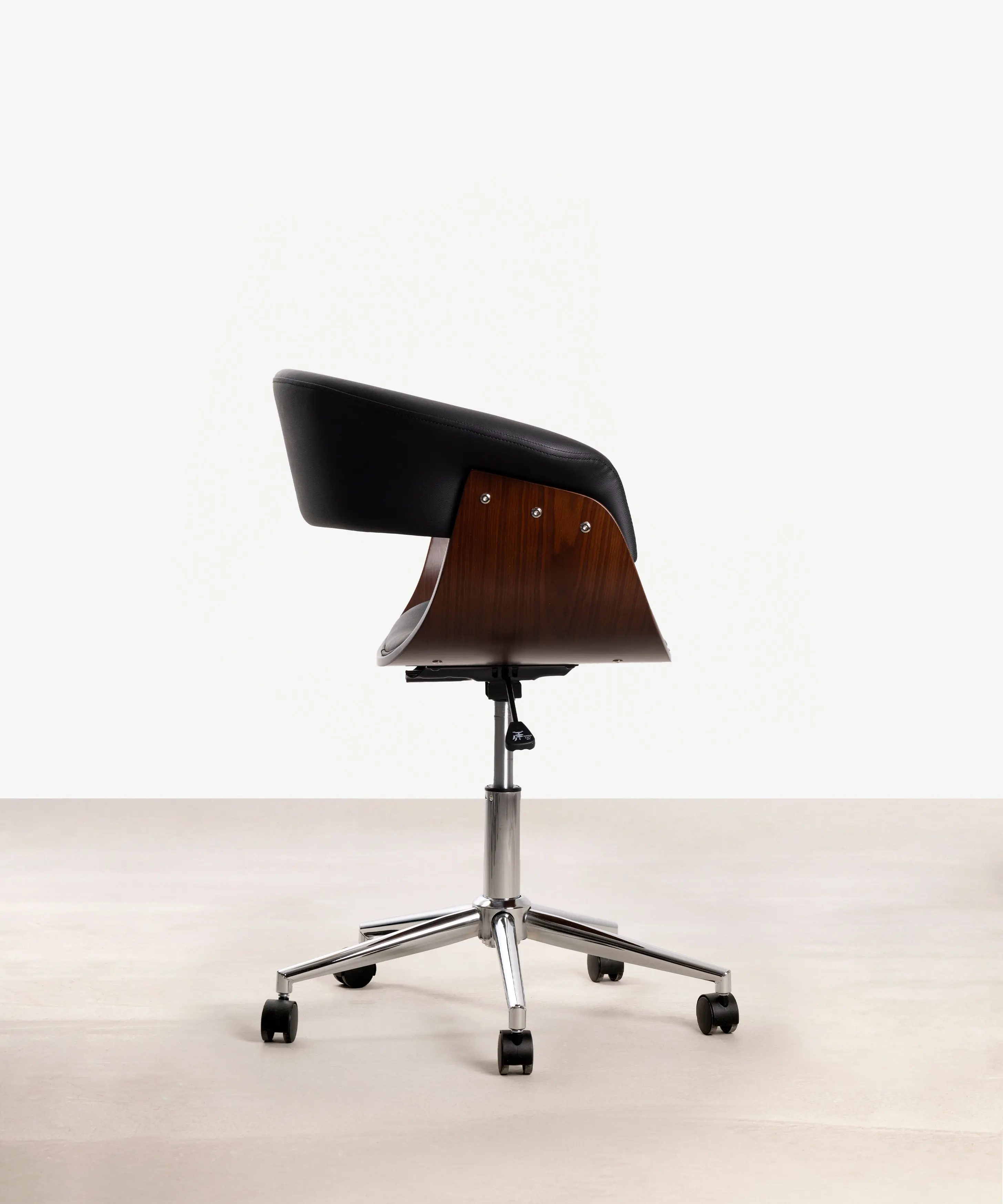 Silla de Escritorio de Polipiel y Madera Beckett - Image 19