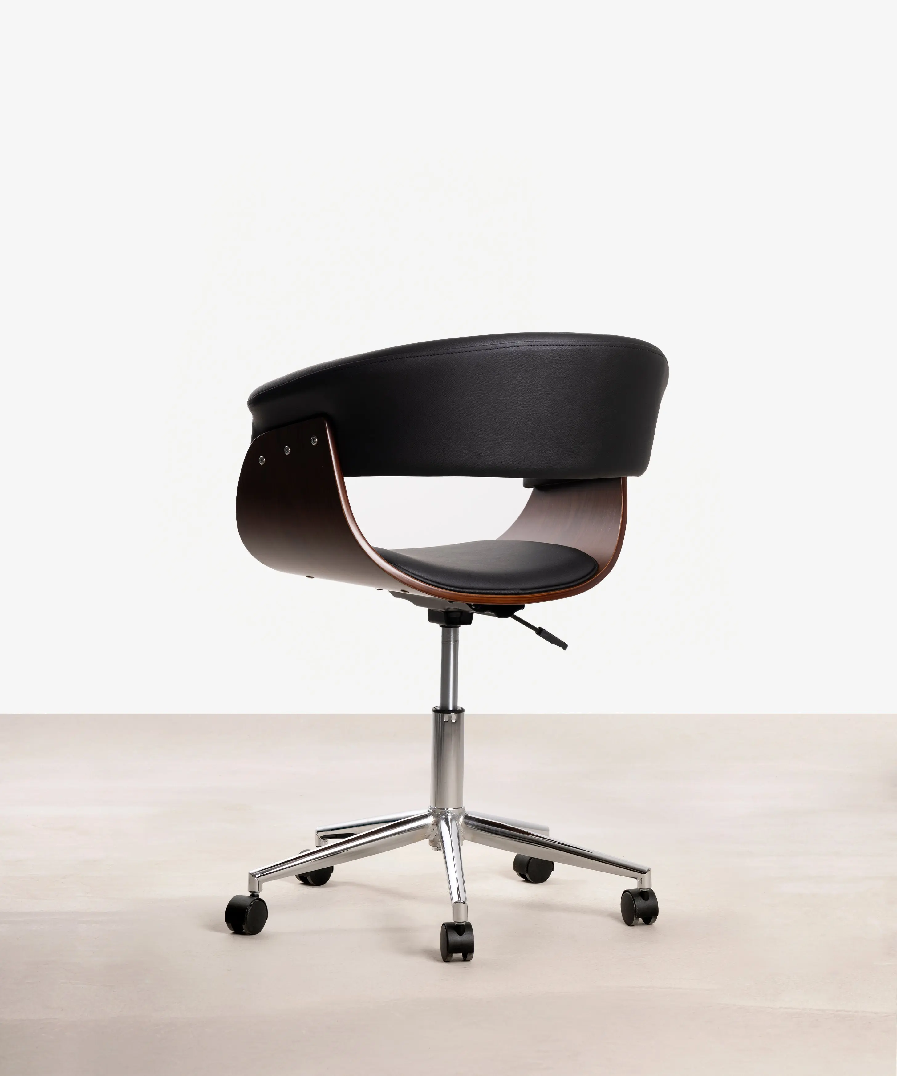Silla de Escritorio de Polipiel y Madera Beckett - Image 20