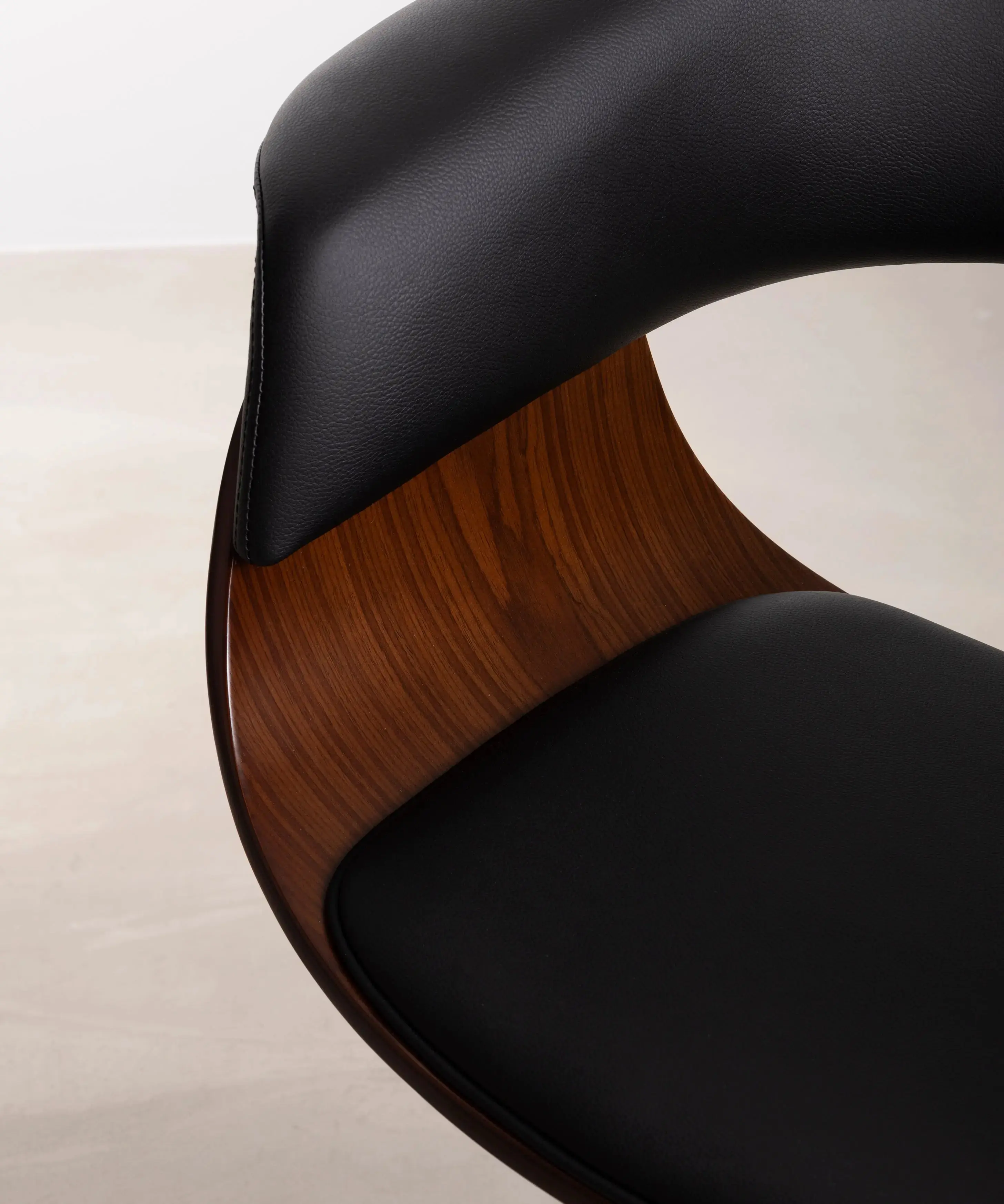 Silla de Escritorio de Polipiel y Madera Beckett - Image 21