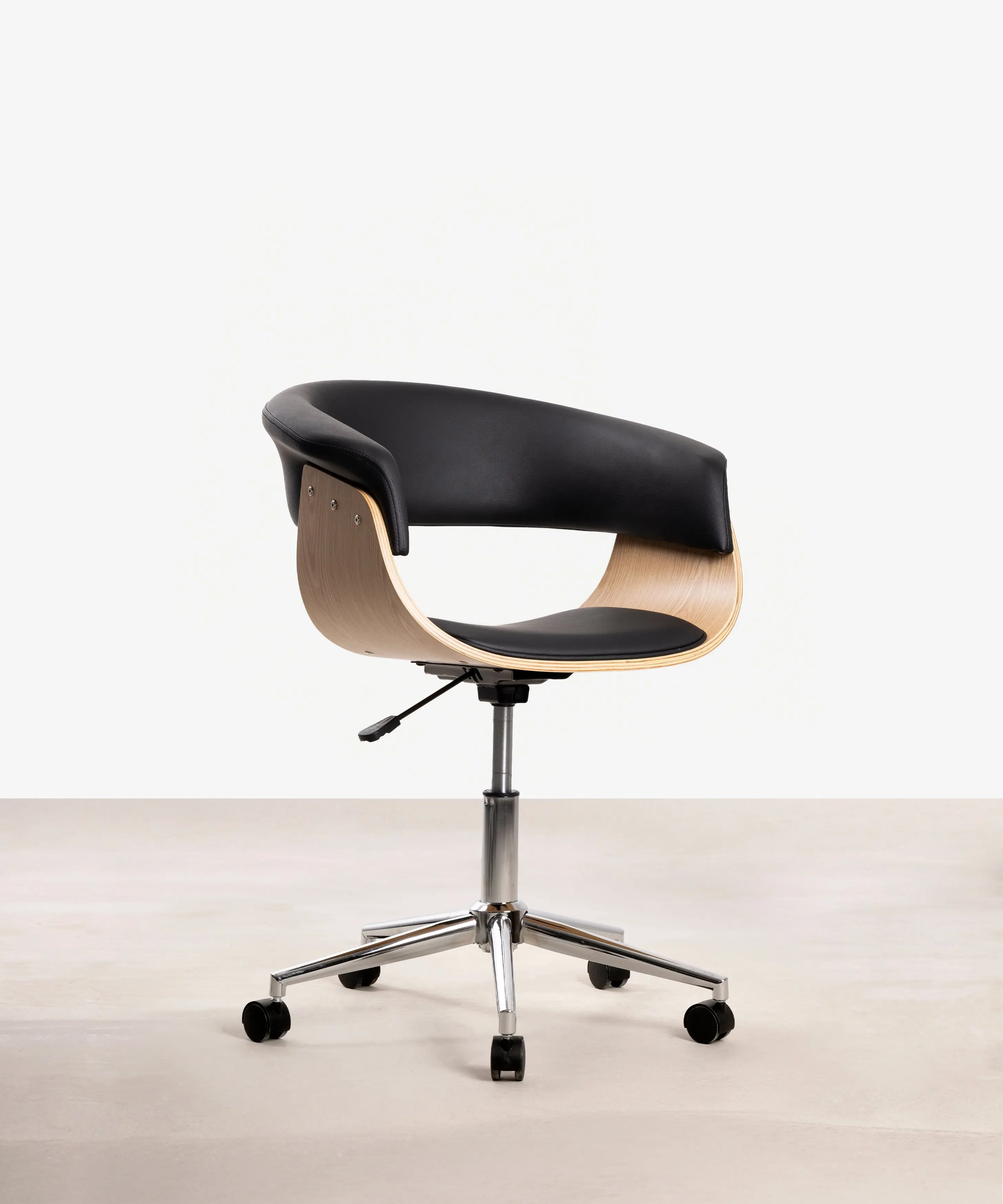 Silla de Escritorio de Polipiel y Madera Beckett - Image 23