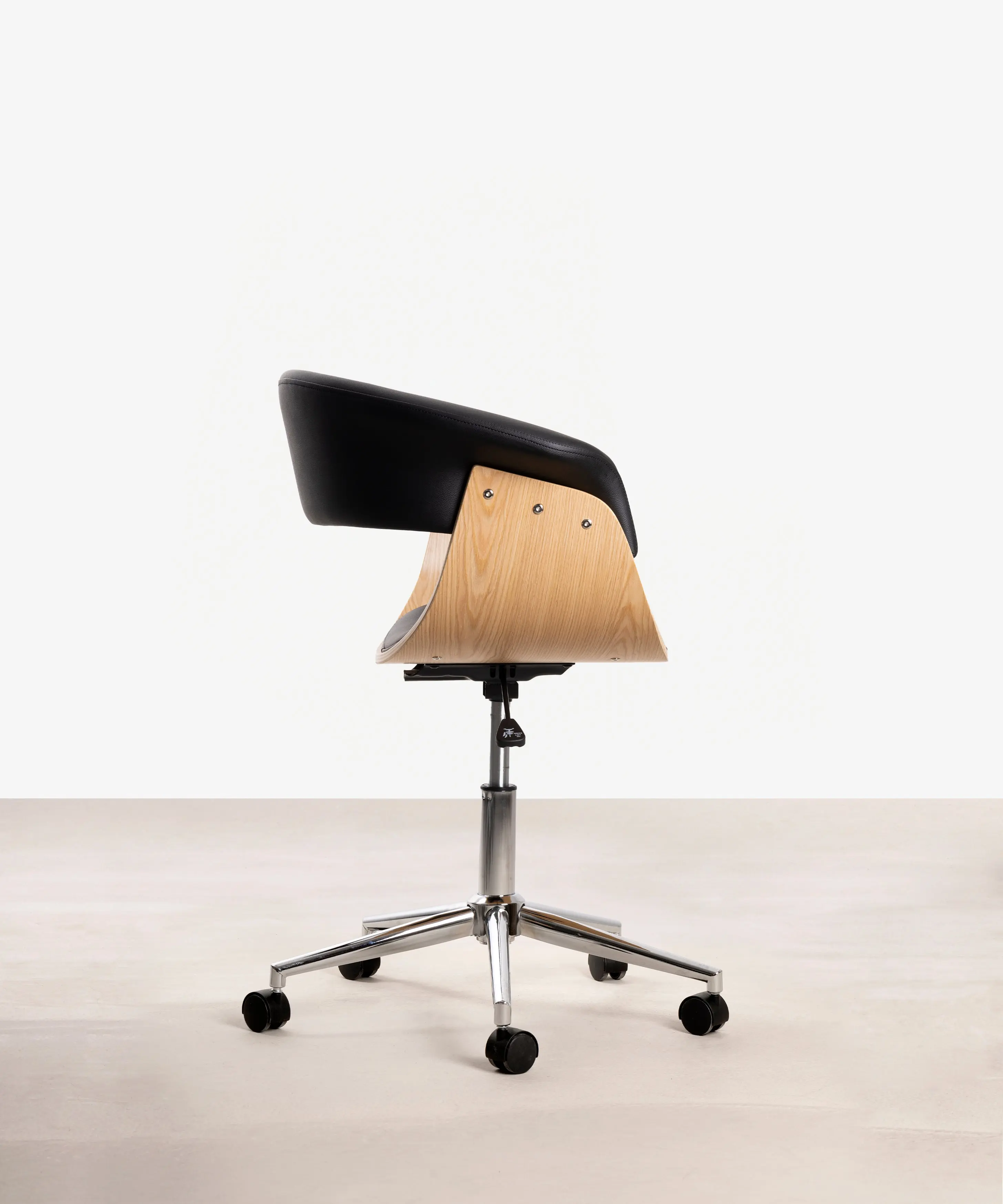 Silla de Escritorio de Polipiel y Madera Beckett - Image 26