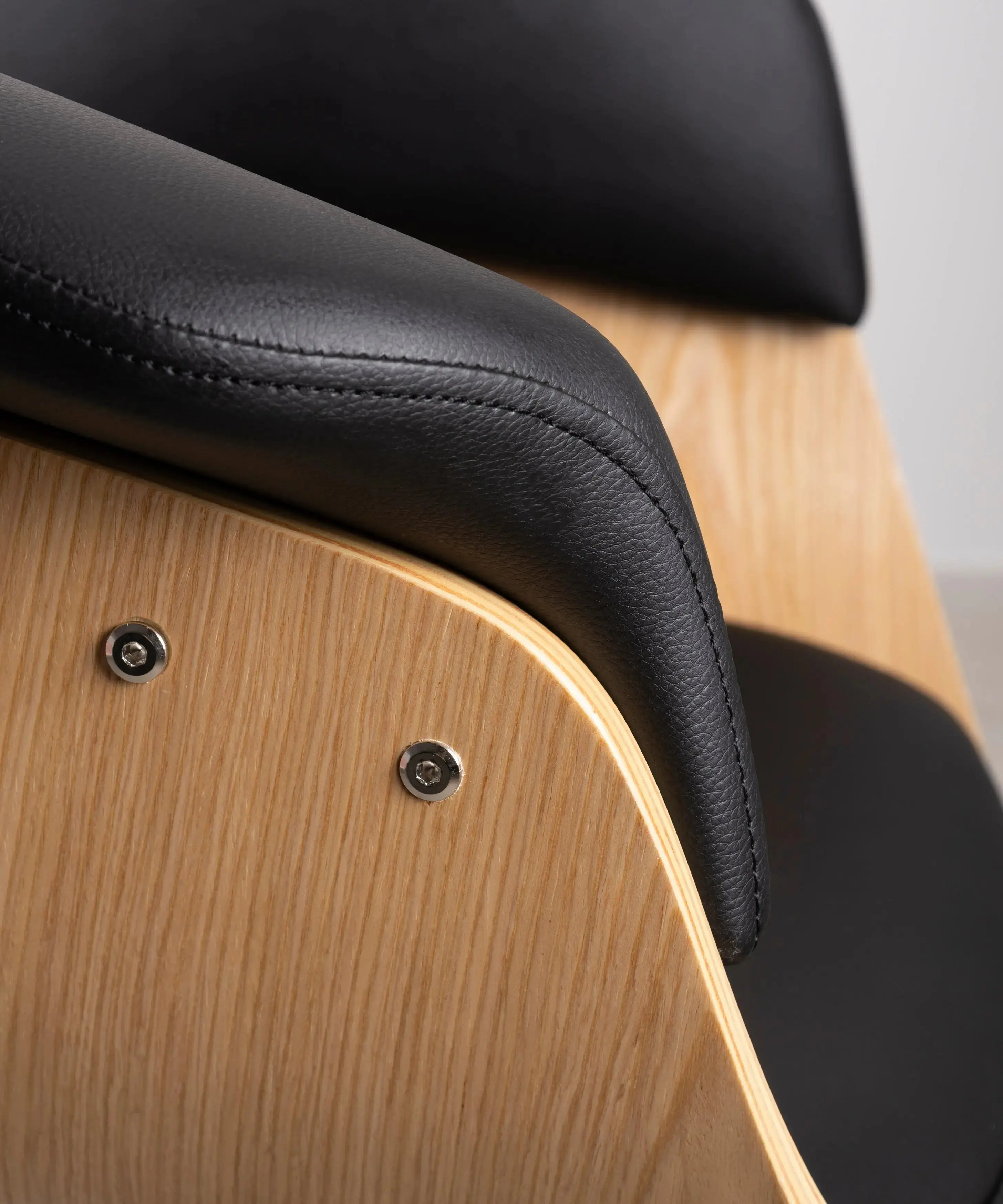 Silla de Escritorio de Polipiel y Madera Beckett - Image 28