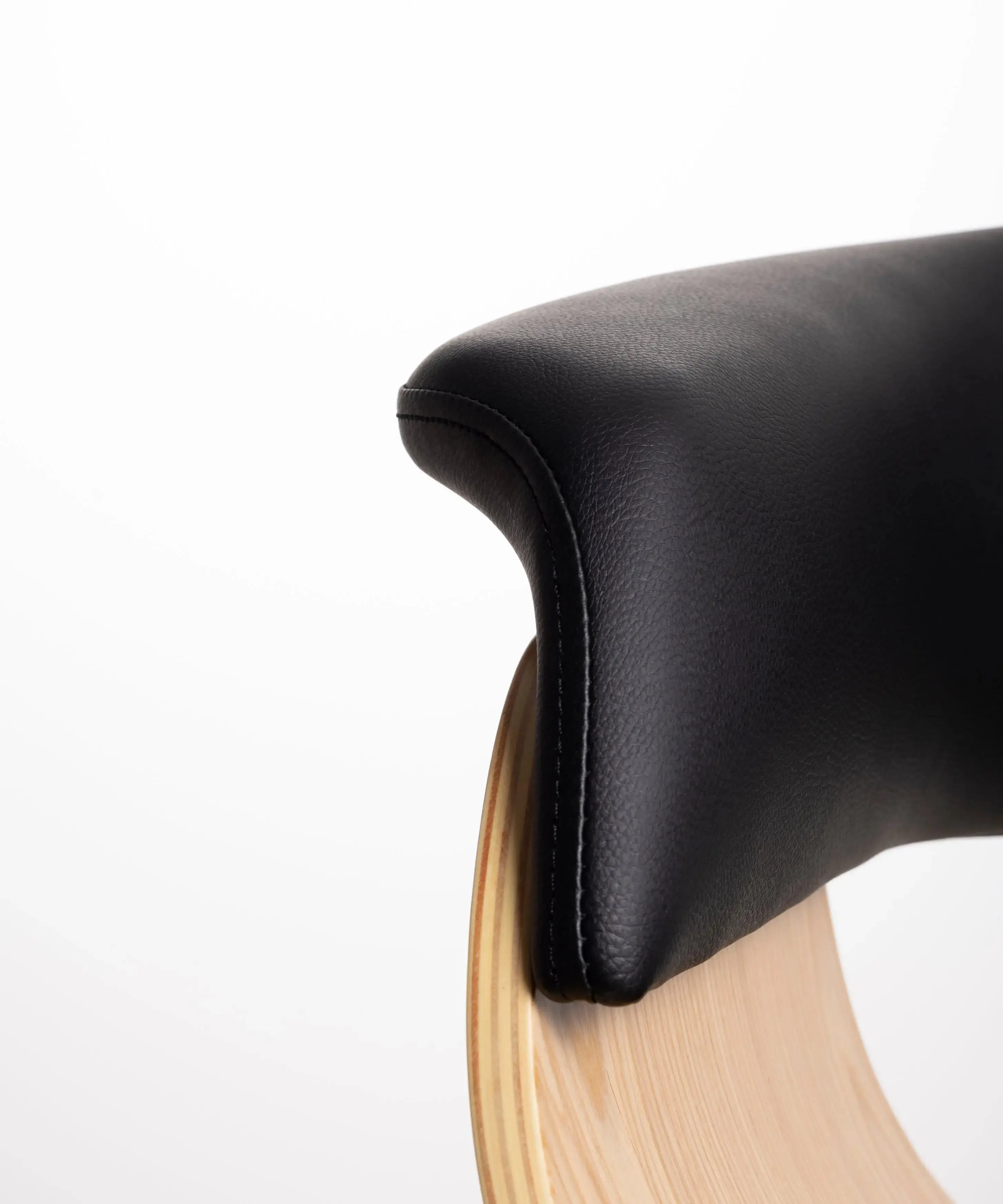 Silla de Escritorio de Polipiel y Madera Beckett - Image 29